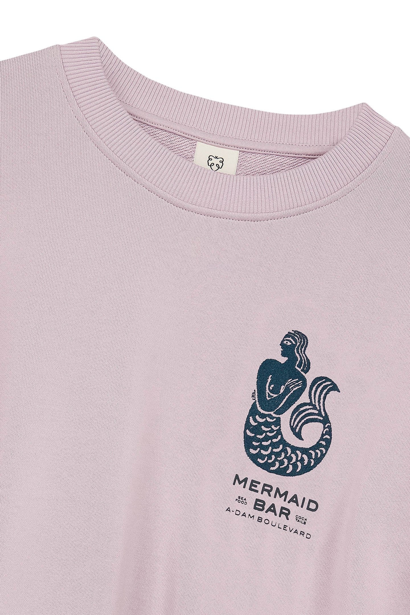 SWEATSHIRT DUSTY PINK MERMAID FICUS 3