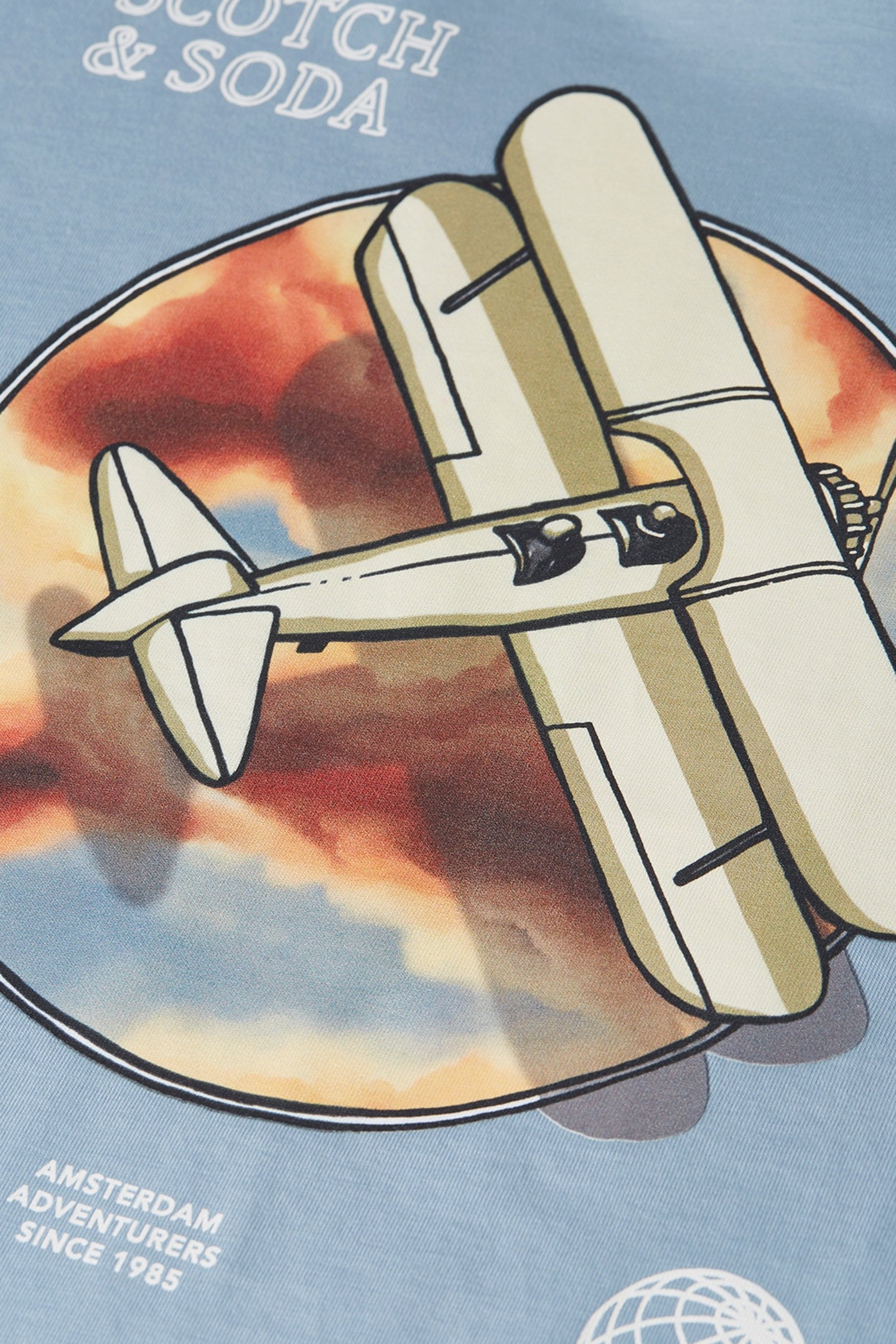 BOYS GRAPHIC TEE SKY/PEWTER 3