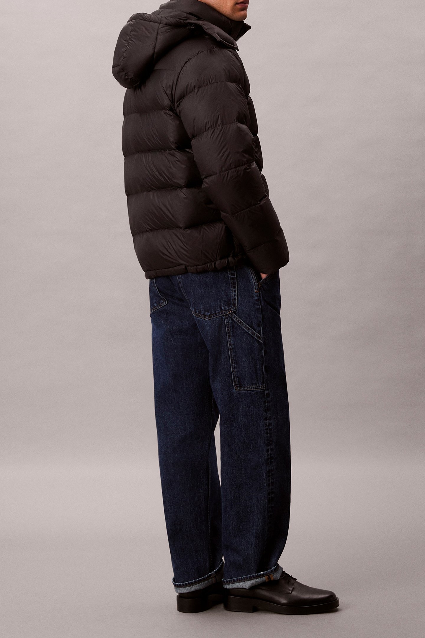 LONGSLEEVE NYLON ZIP OFF HOODIE BLACK 4