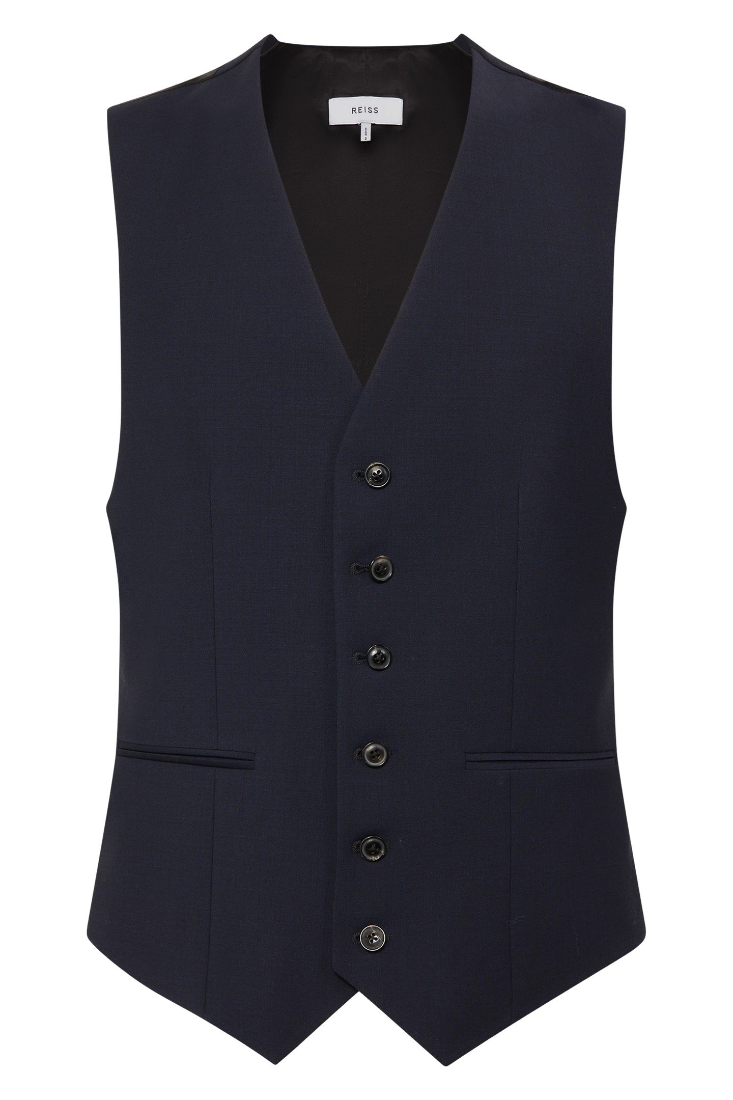 TRAVEL PLAIN WEAVE MODERN WAISTCOAT NAVY 6