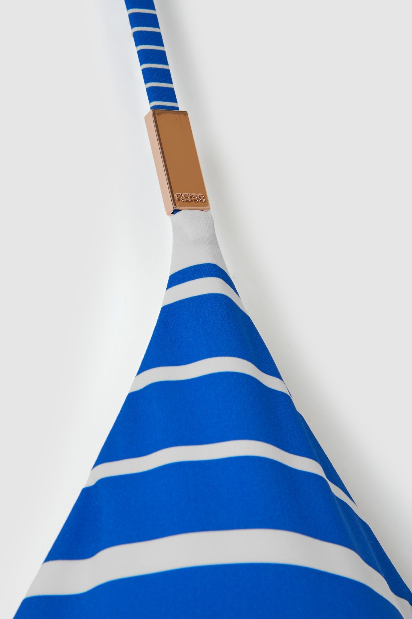 STRIPE HALTER NECK SWIMSUIT BLUE STRIPE 6