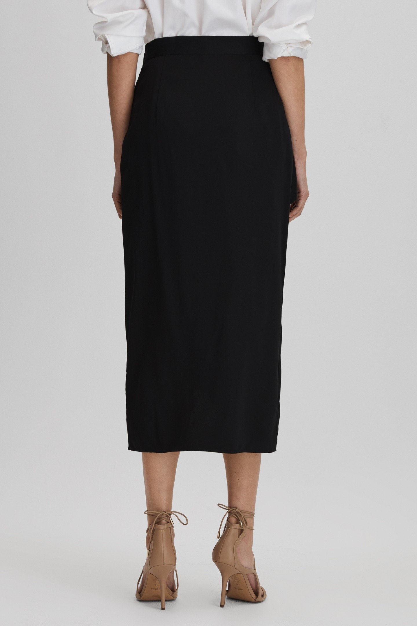 RELAXED MIDI SKIRT BLACK 4