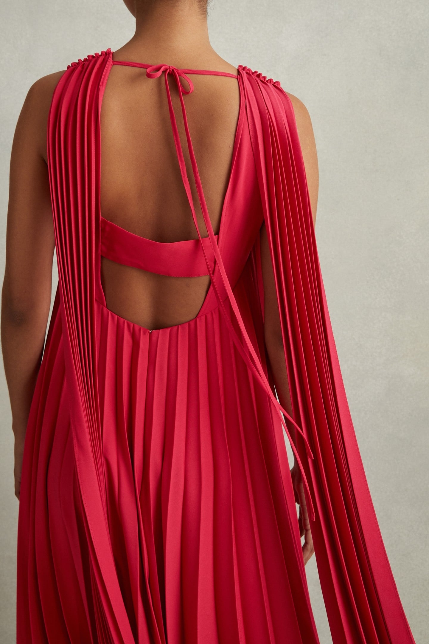 PLEATED OCCASION GOWN CORAL 3