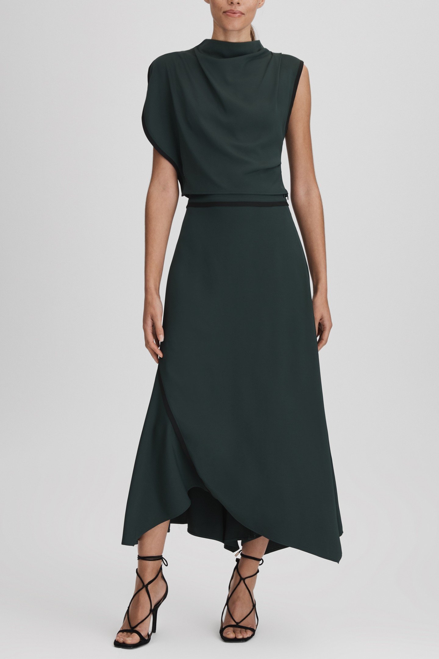 DRAPE DETAIL CROP TOP GREEN 1