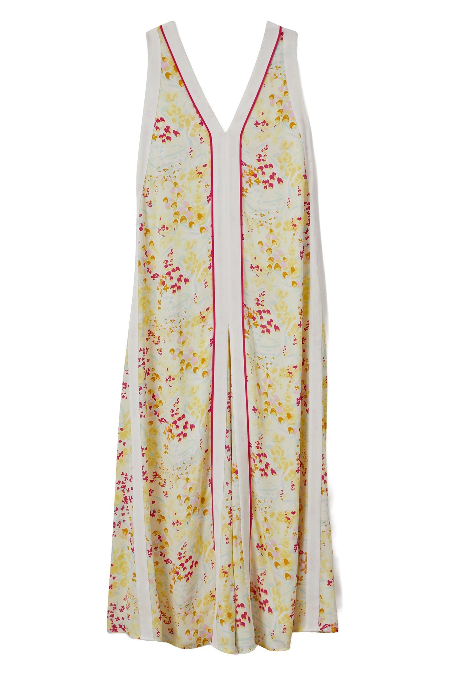 BUTTERCUP PRINTED BLOCK MAXI DRESS PINK/YELLOW 3
