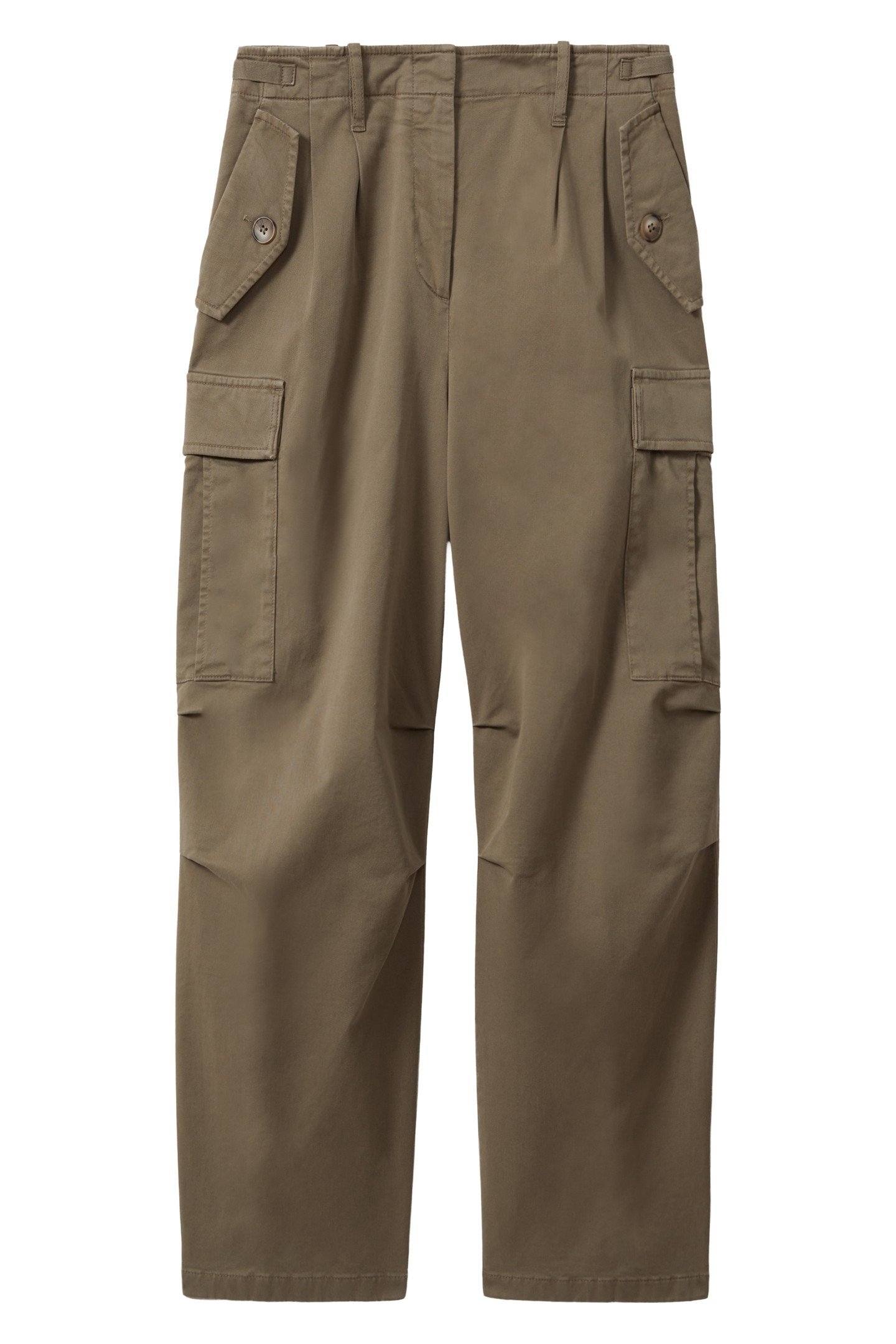 TAPER COTTON COMBAT TROUSER KHAKI 1