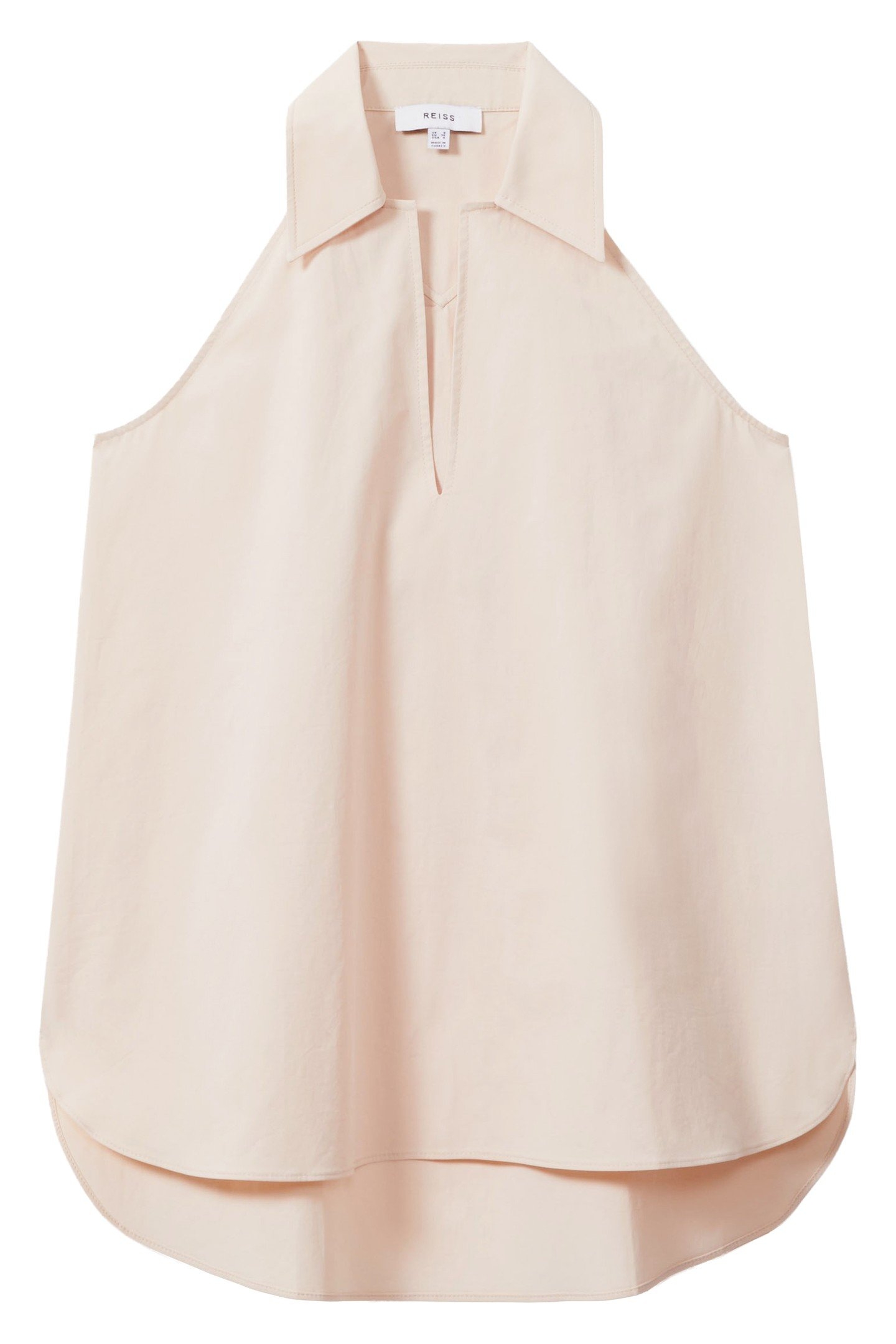 COTTON COLLAR SLEEVELESHORTSLEEVE TOP NEUTRAL 3