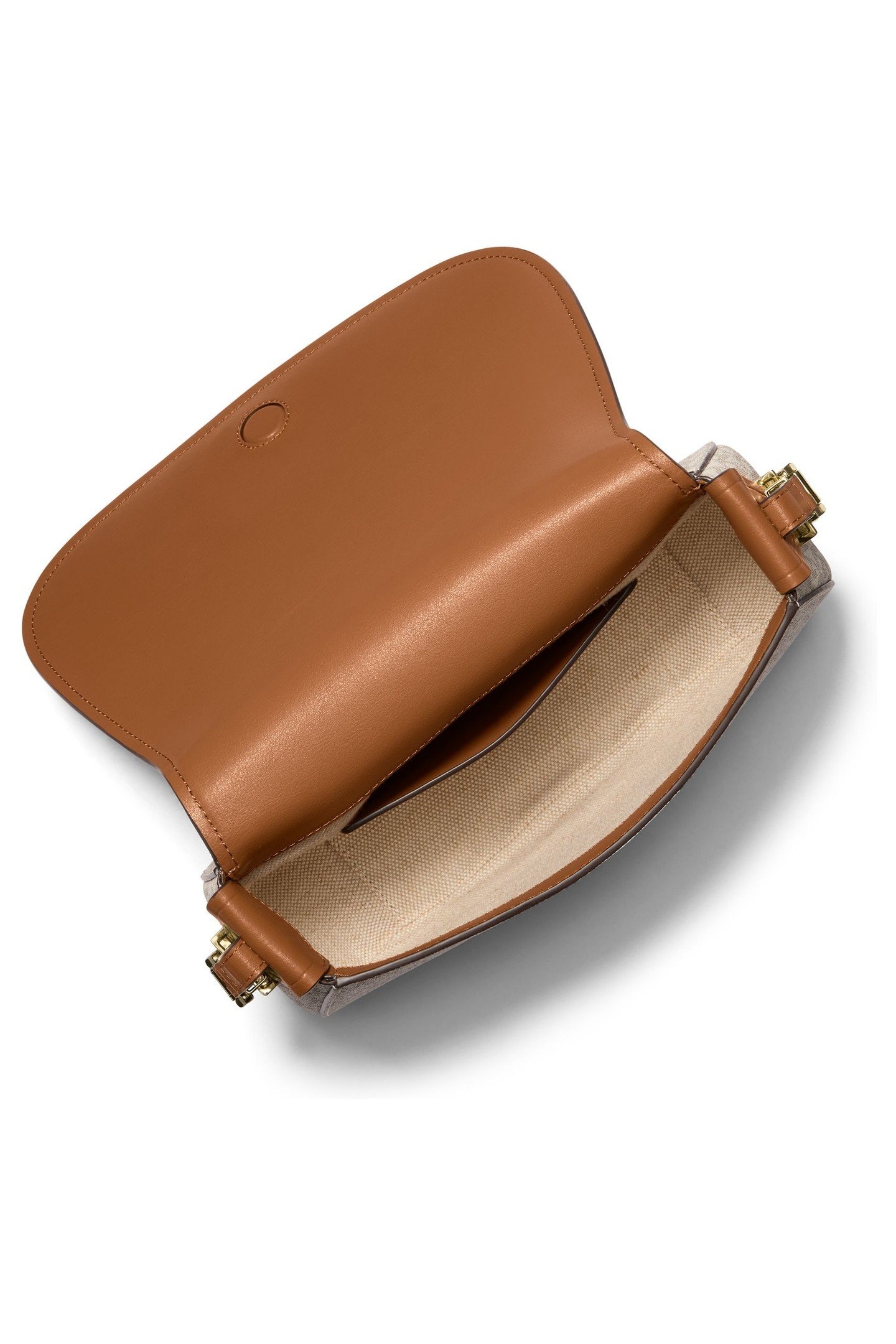 MEDIUM FLAP MESSENGER BAG BROWN/ACORN 2