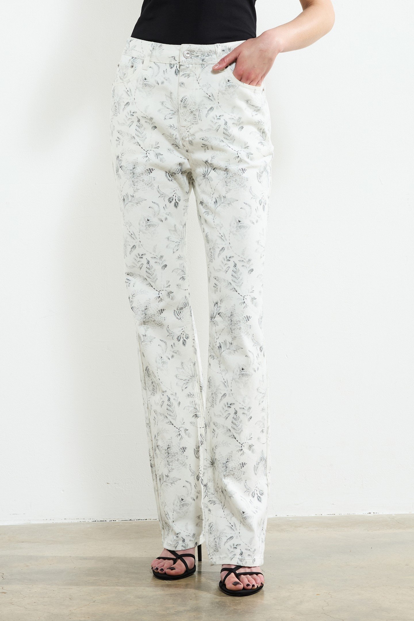 SERENITY DENIM JEAN WHITE/GREY 1