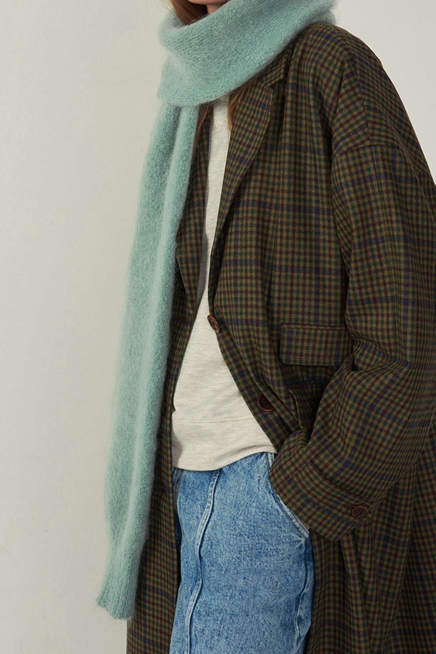 MOHAIR SCARF ALOE VERA 3