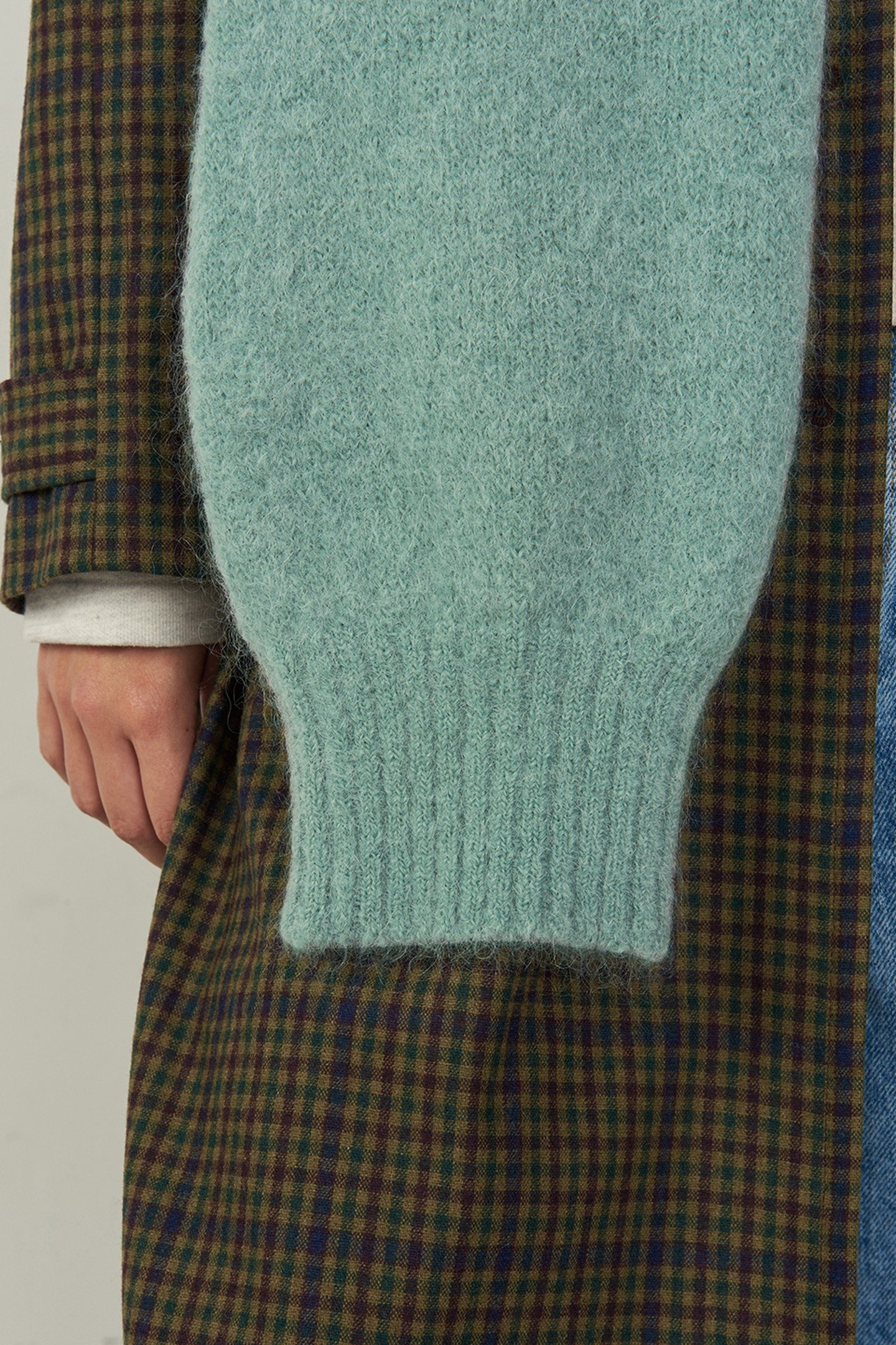 MOHAIR SCARF ALOE VERA 4