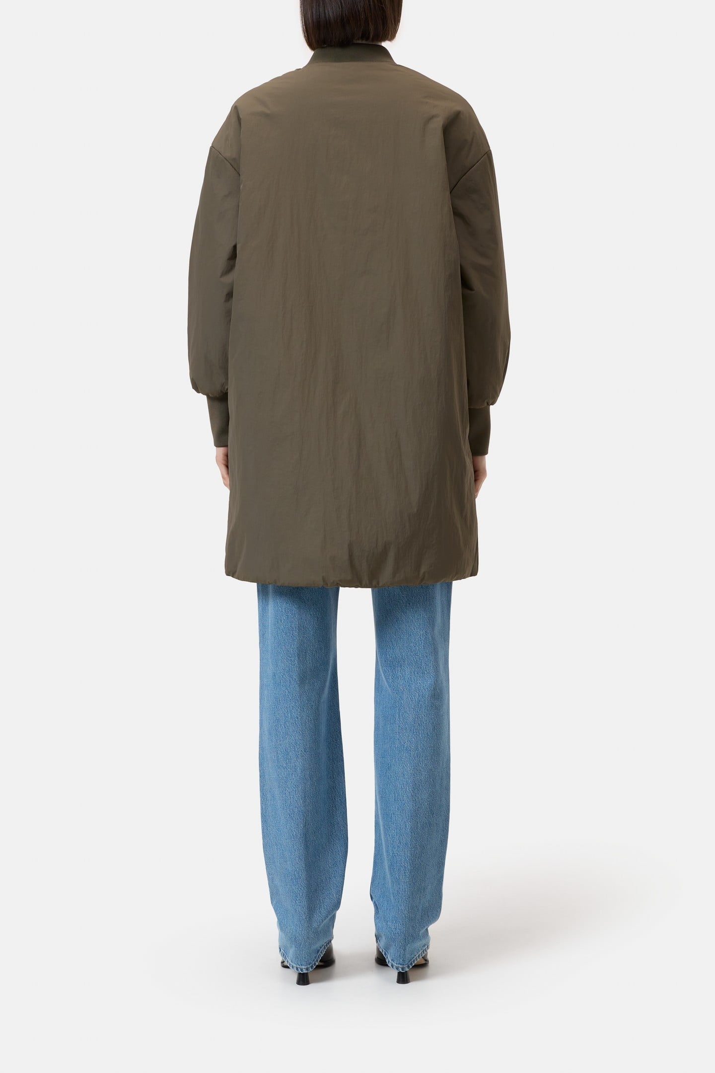 LONG PUFFER JACKET GOLDEN MOSS 3