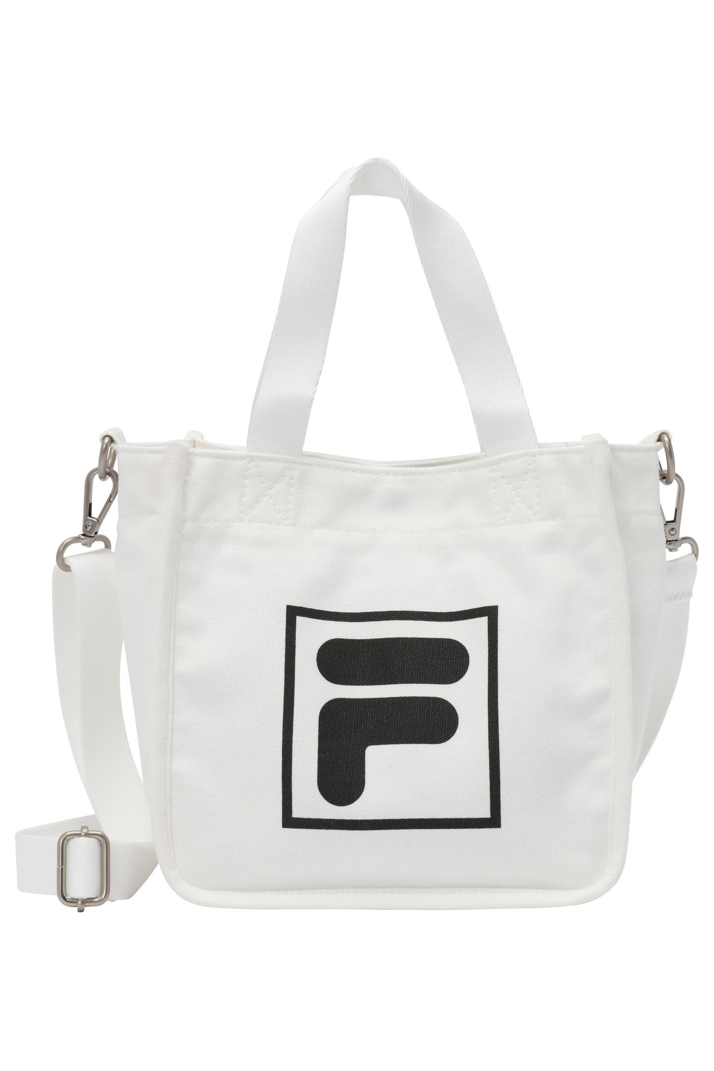 UNISEX COMO MINI LOGO CANVAS SHOPPER EGRET 3