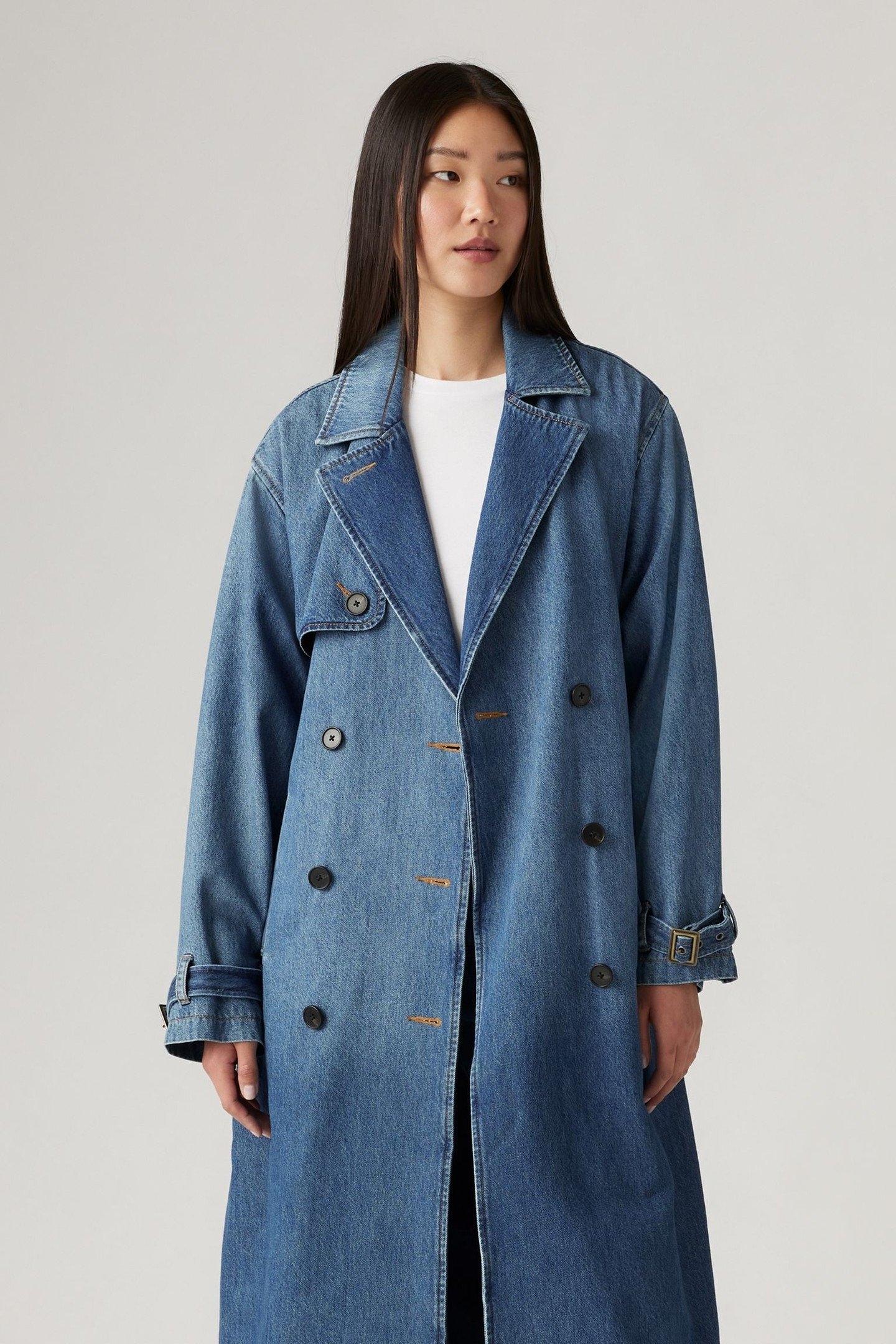 SPADE LIGHTWEIGHT TRENCH COAT DARK INDIGO 1