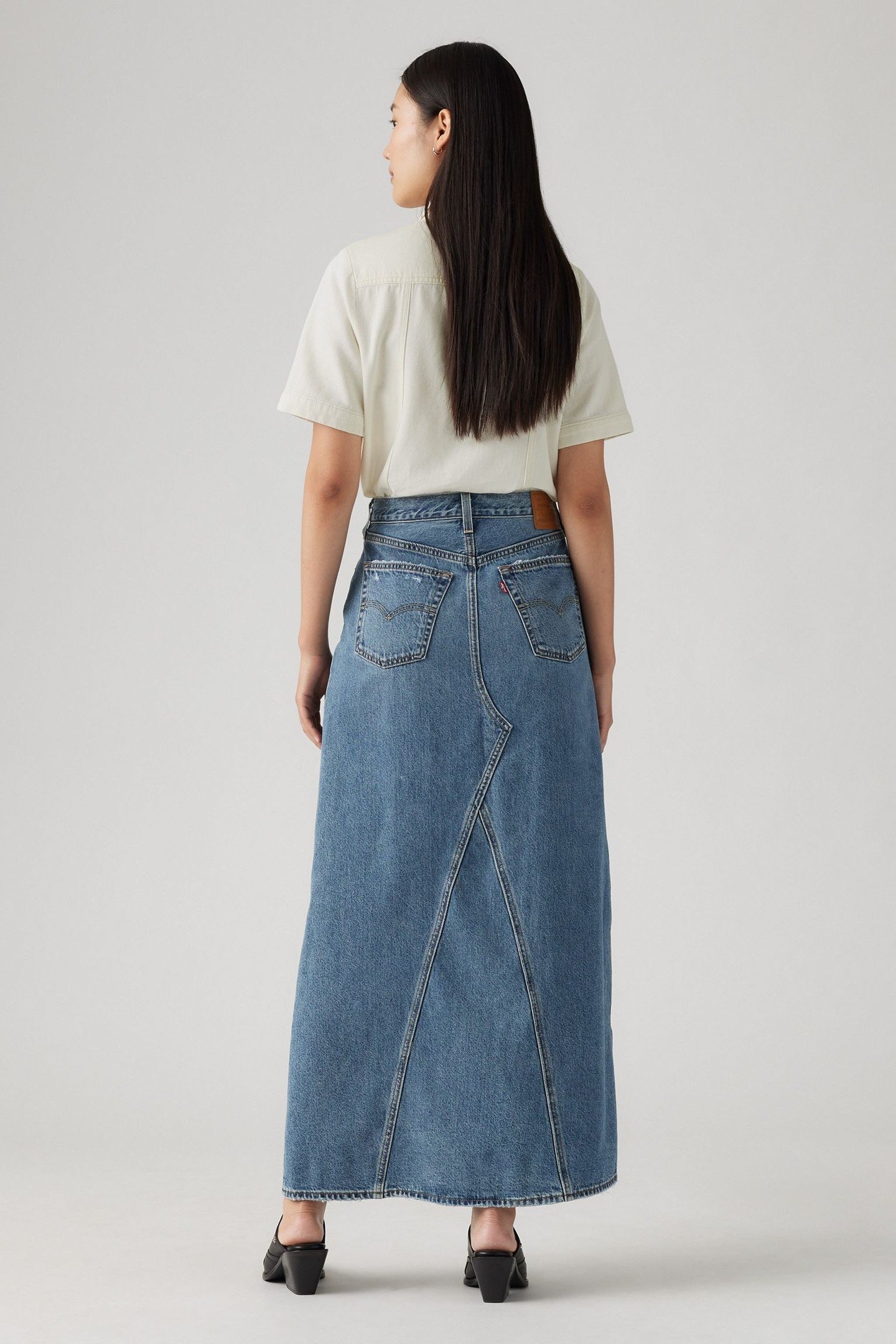 LONG ICON SKIRT MED INDIGO 4