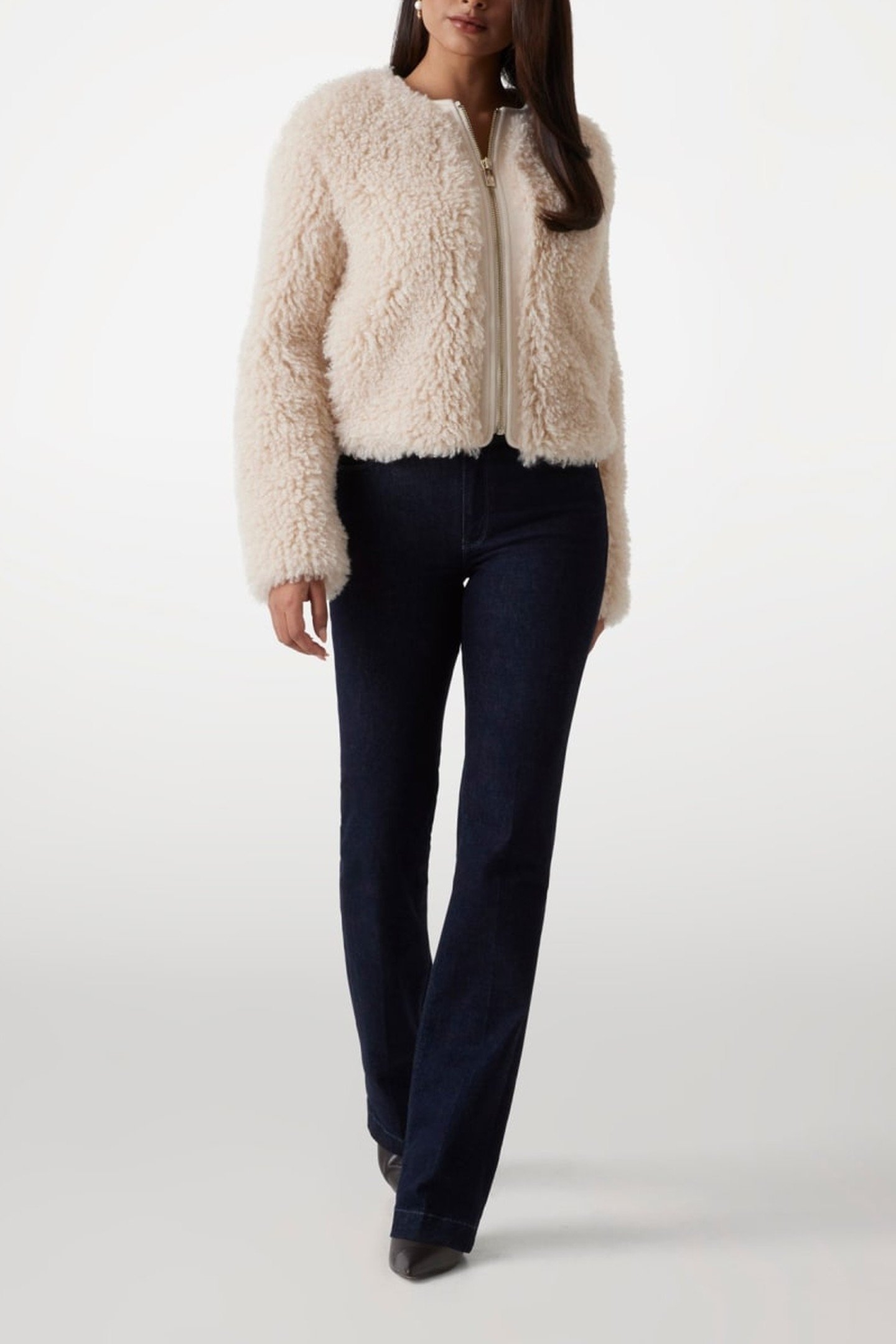 CHANTAL SHORT FAUX F CREAM MULTI 2