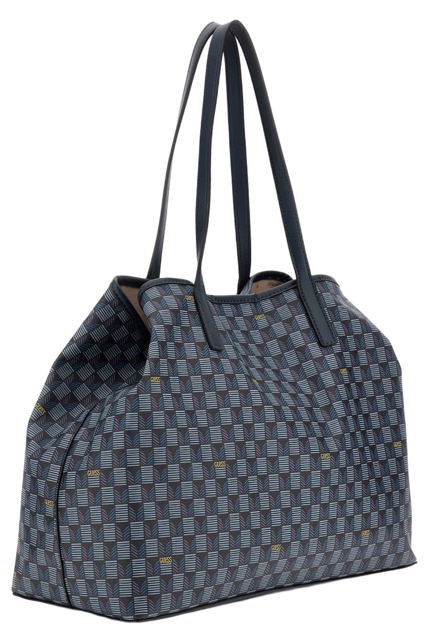 VIKKY II LARGE TOTE BLUE LOGO 2