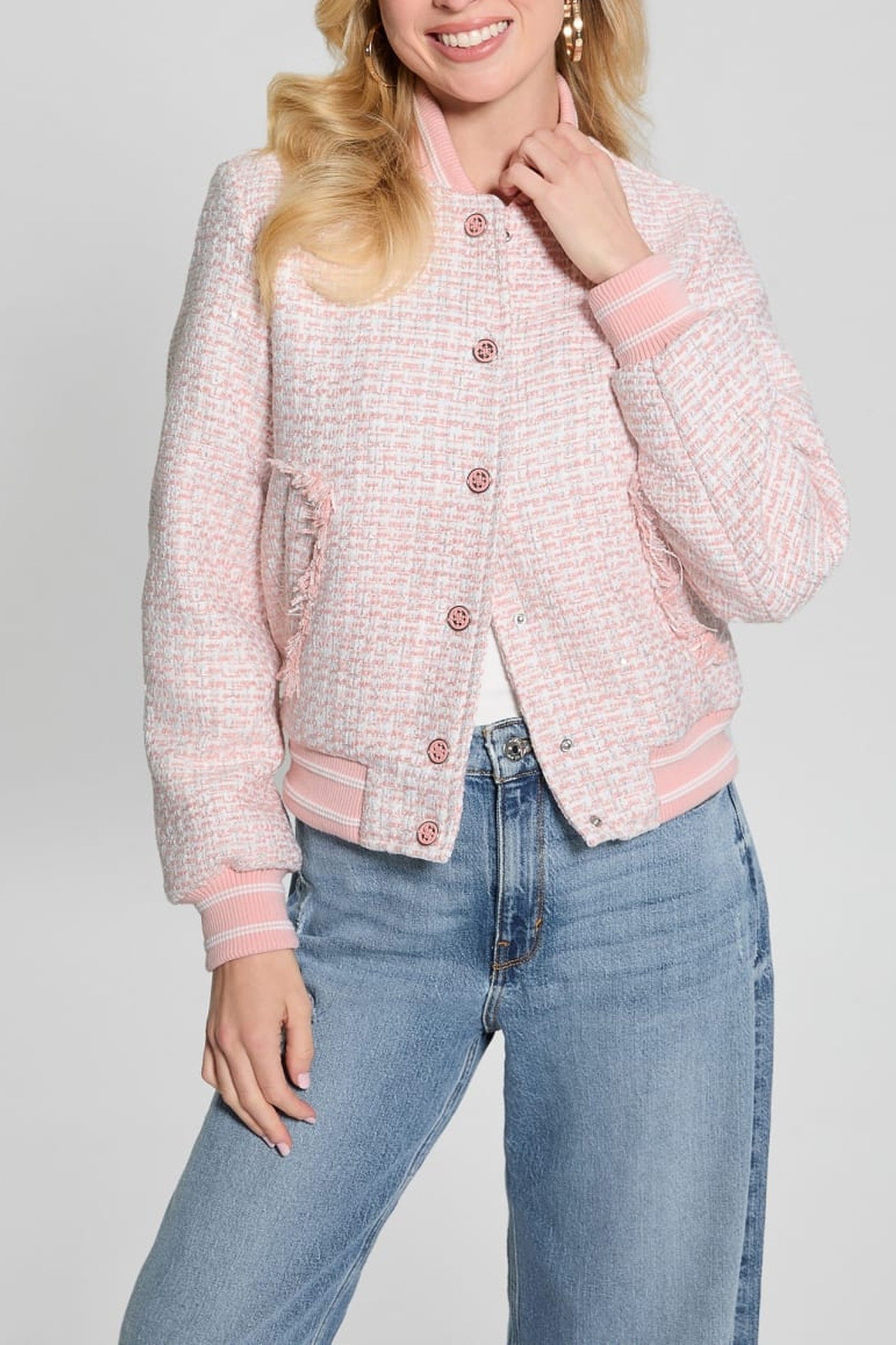 NEW GLORIA TWEED BOM LOW KEY PINK MULTI 8