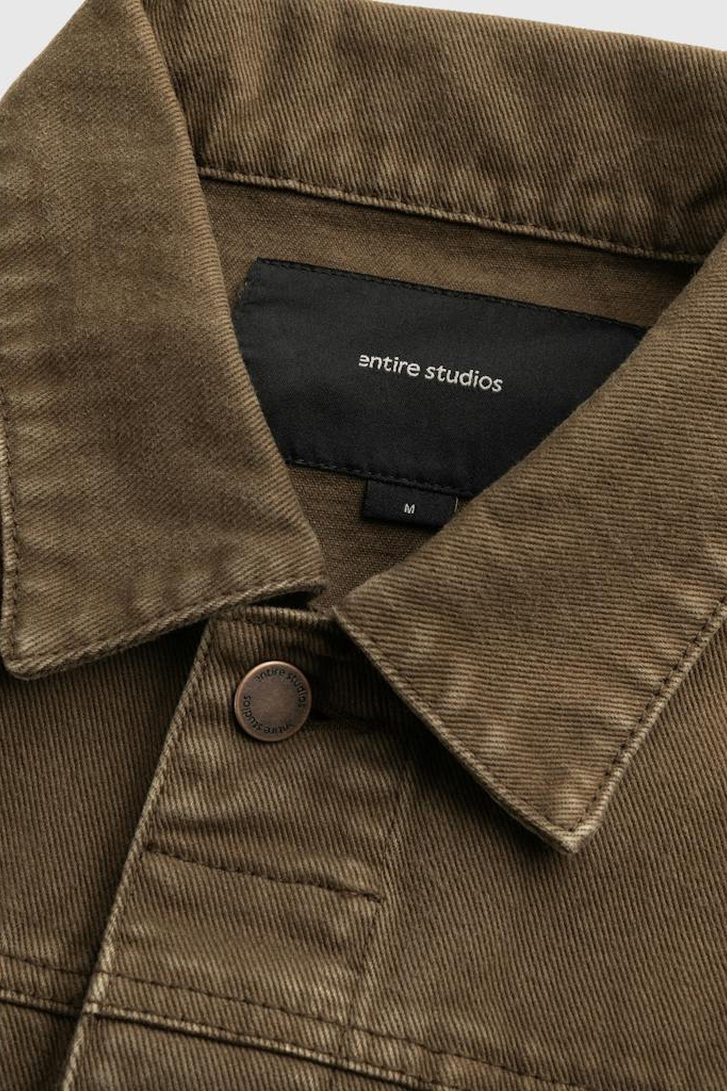 ENTIRE STUDIOS – GEM DENIM JACKET MILITARY STONE 6