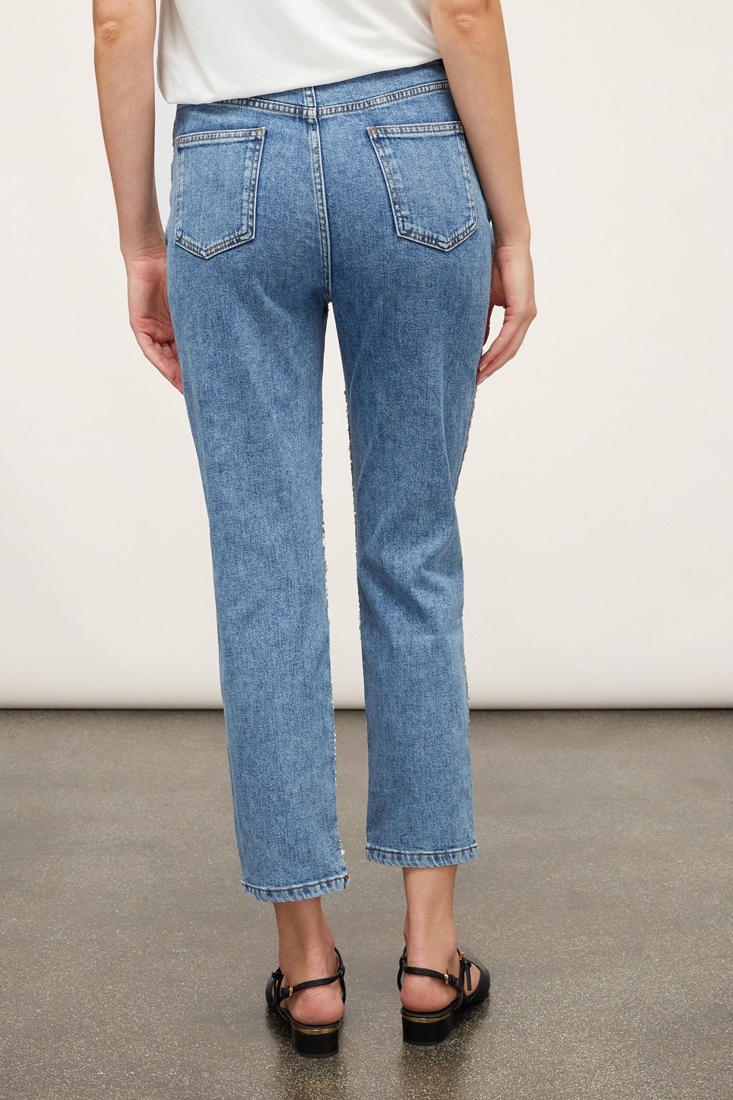 JEANS REGULAR FULL PAILLETTES SILVER 2