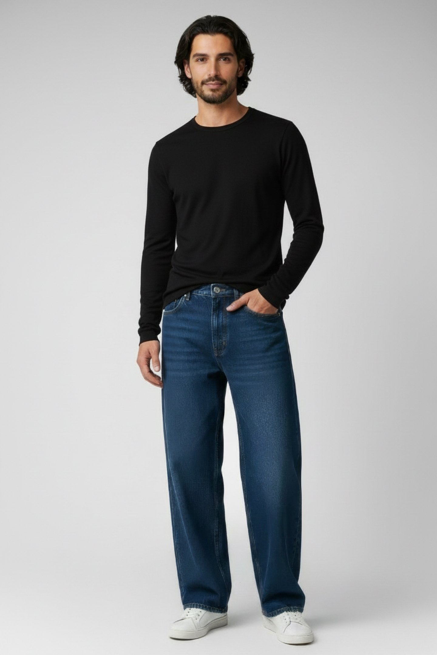 BERTALF LONG SLEEVE T-SHIRT BLACK 1