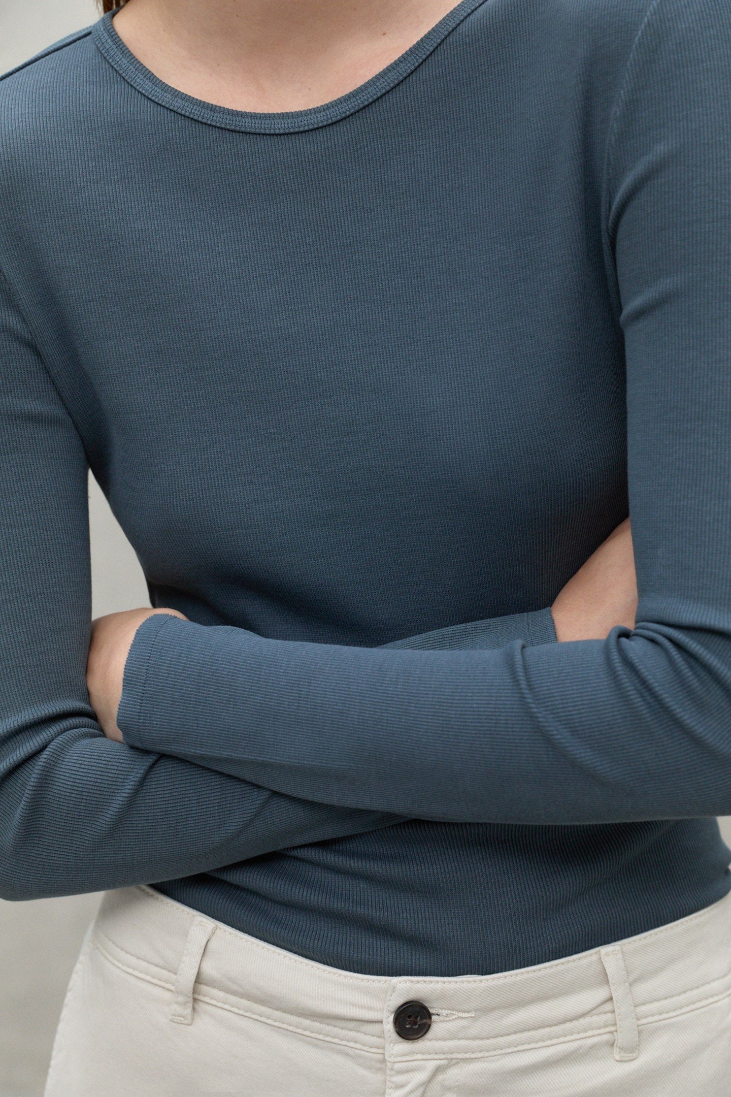 SINESALF LONG SLEEVE T-SHIRT STEEL BLUE 4