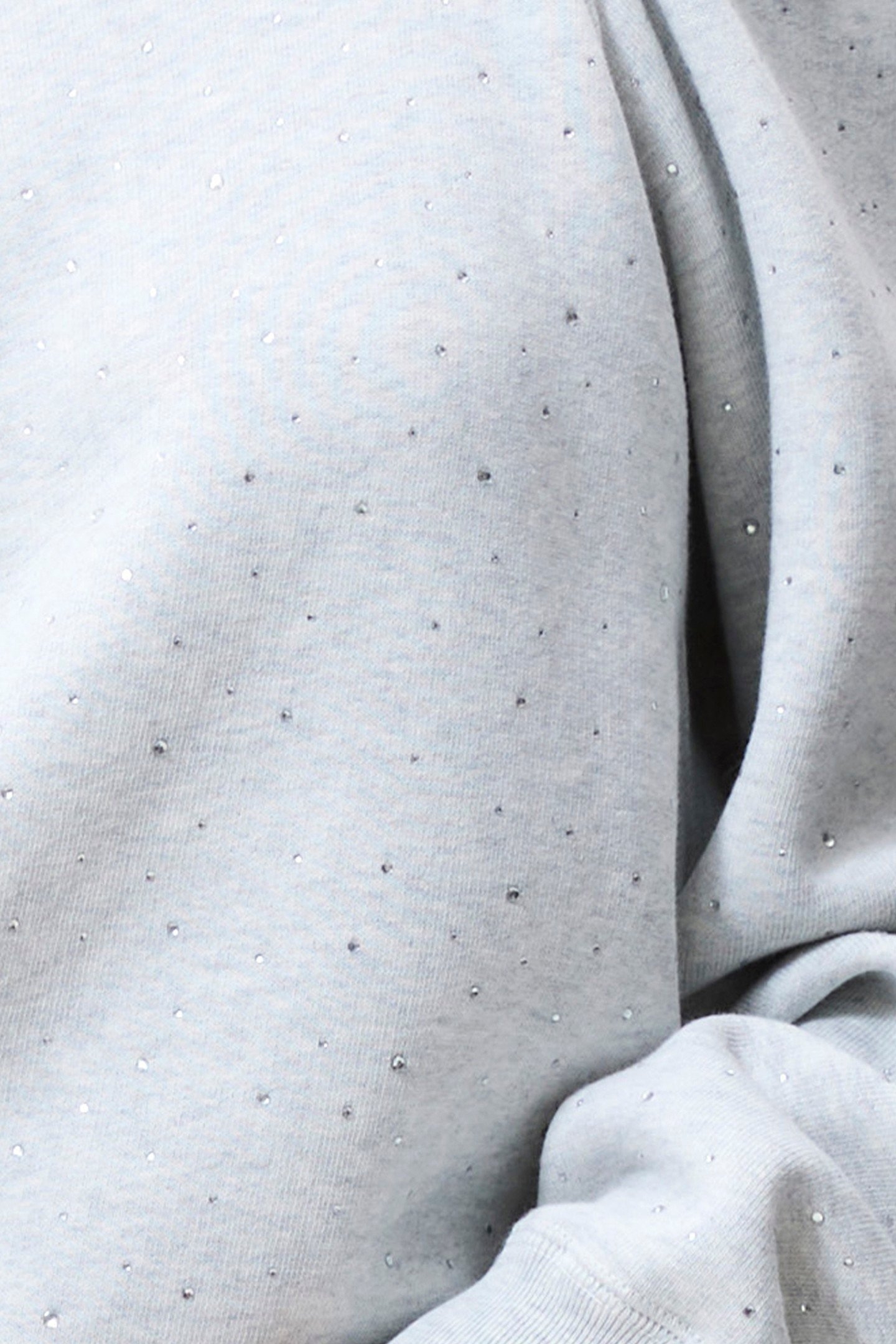 STRASS SWEATER WITH CUT OUT LIGHT GREY MELANGE 5