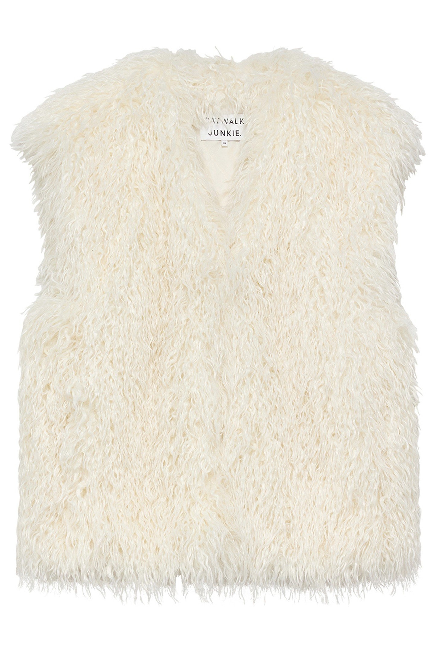 FUR BODYWARMER VANILLA CREAM 4