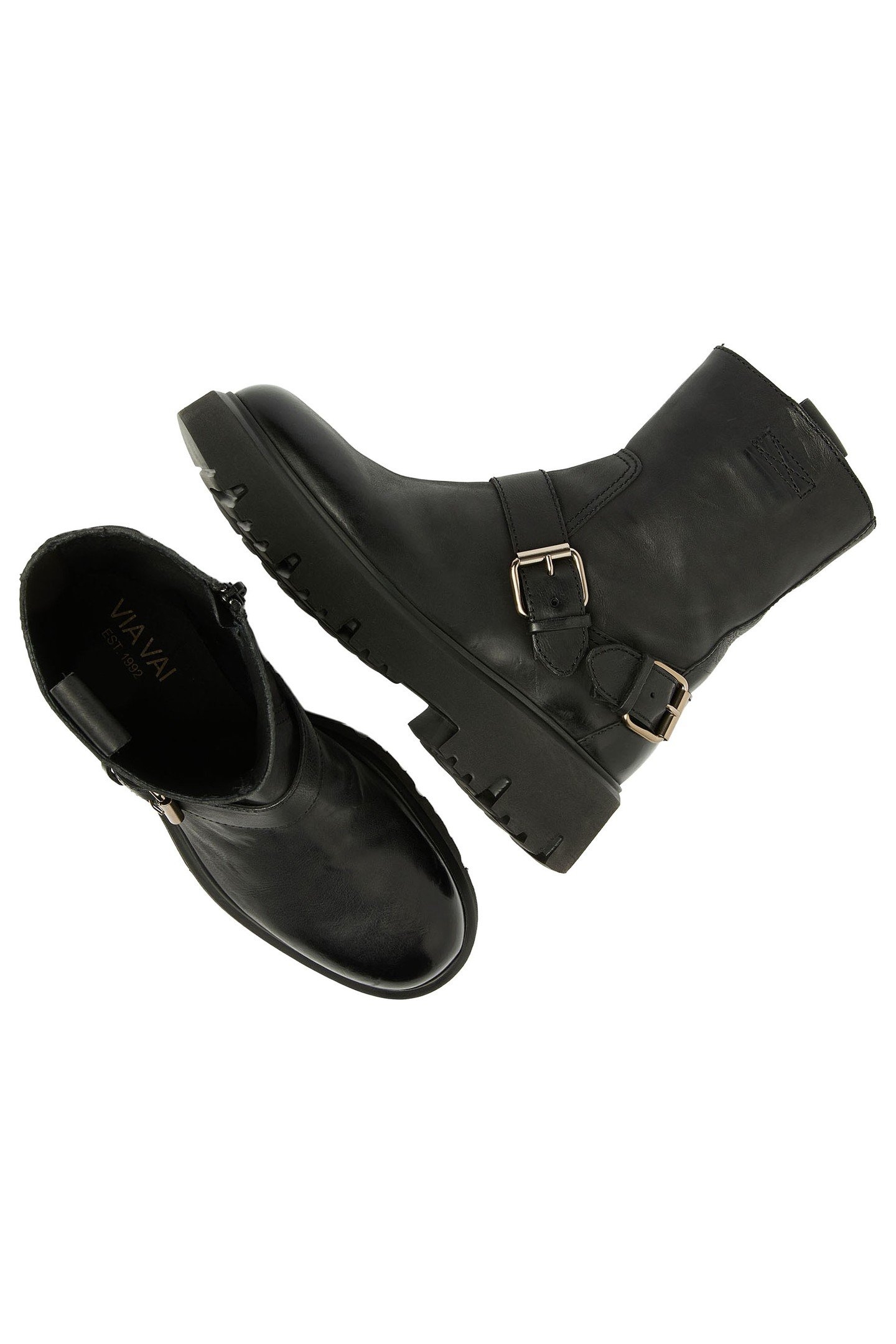 ZIVA JAGGER BIKER BOOTS BLACK 7