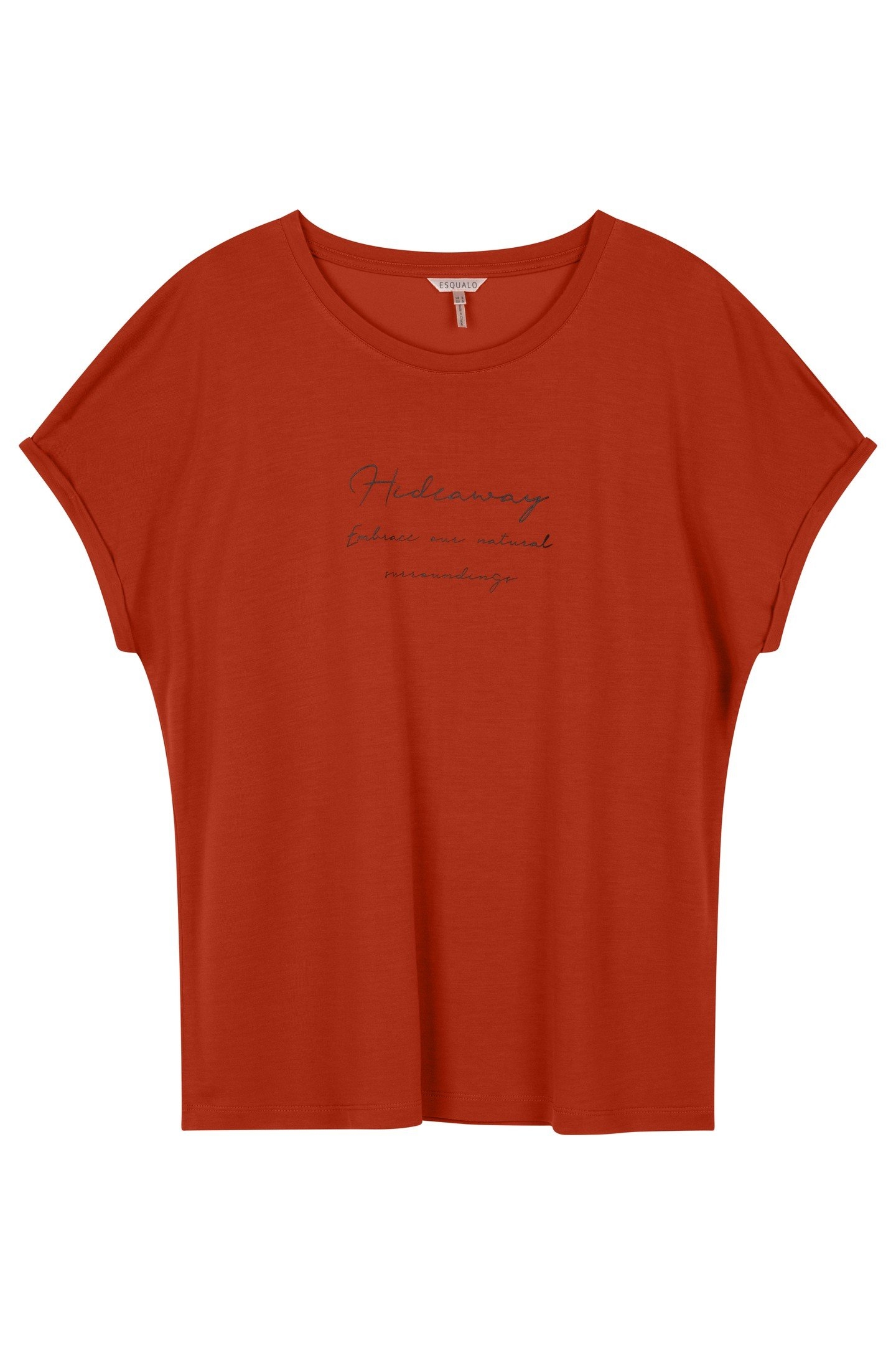 T-SHIRT MODAL PRINT "HIDEAWAY" AUTUMN GLAZE 1