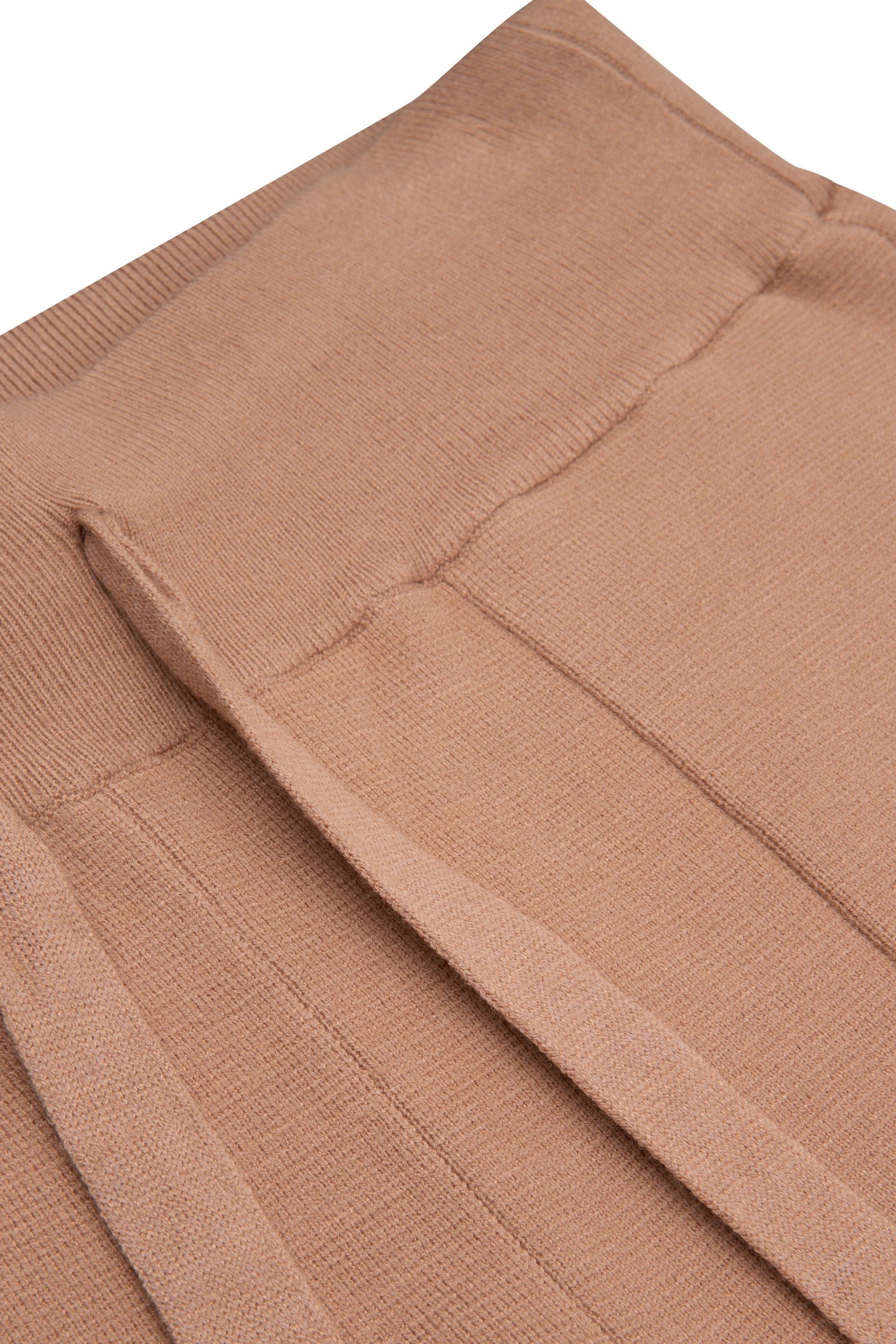 TROUSERS KNITTED JOGGER CAMEL 7