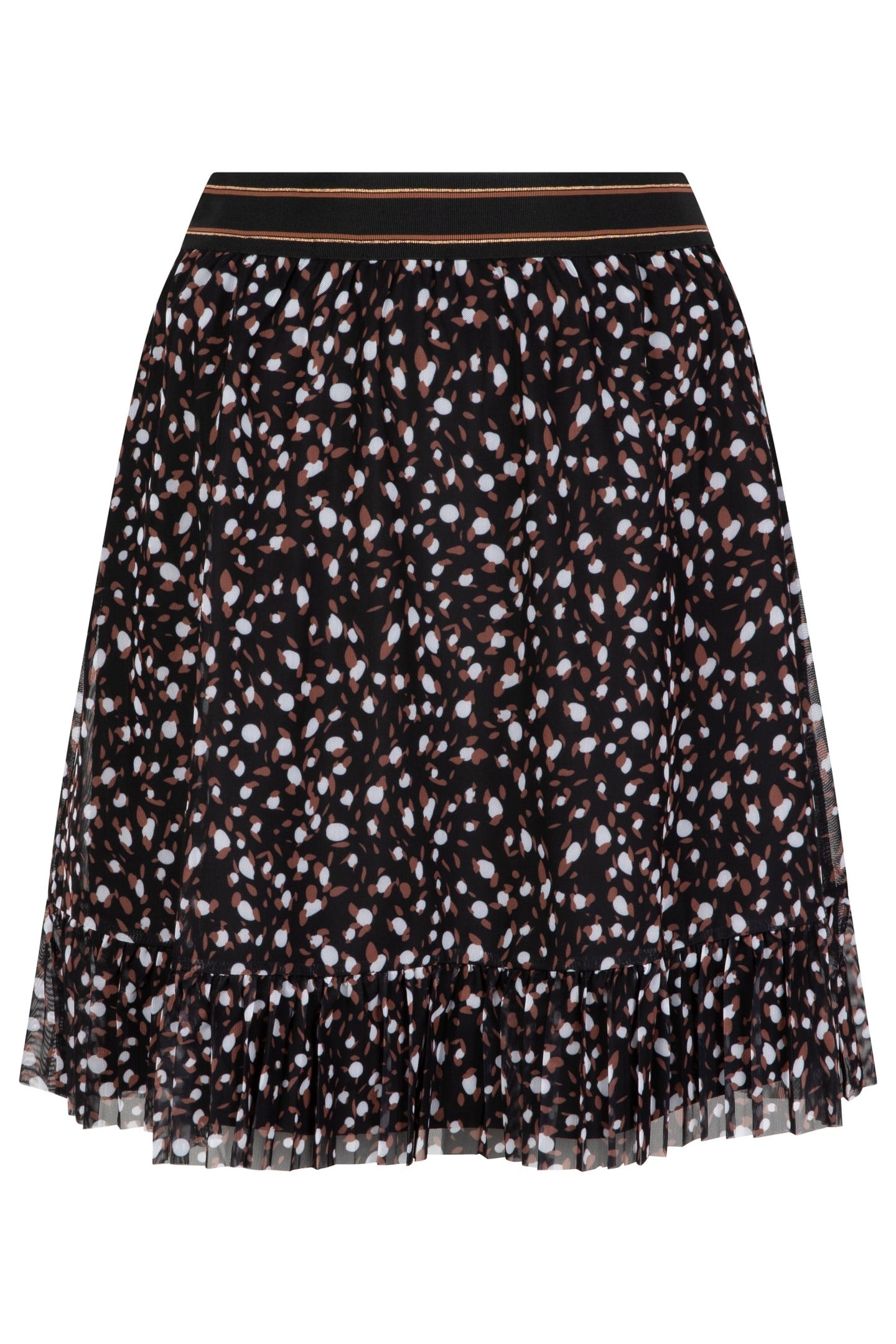 SKIRT MESH ANIMAL STEPS PRINT 6