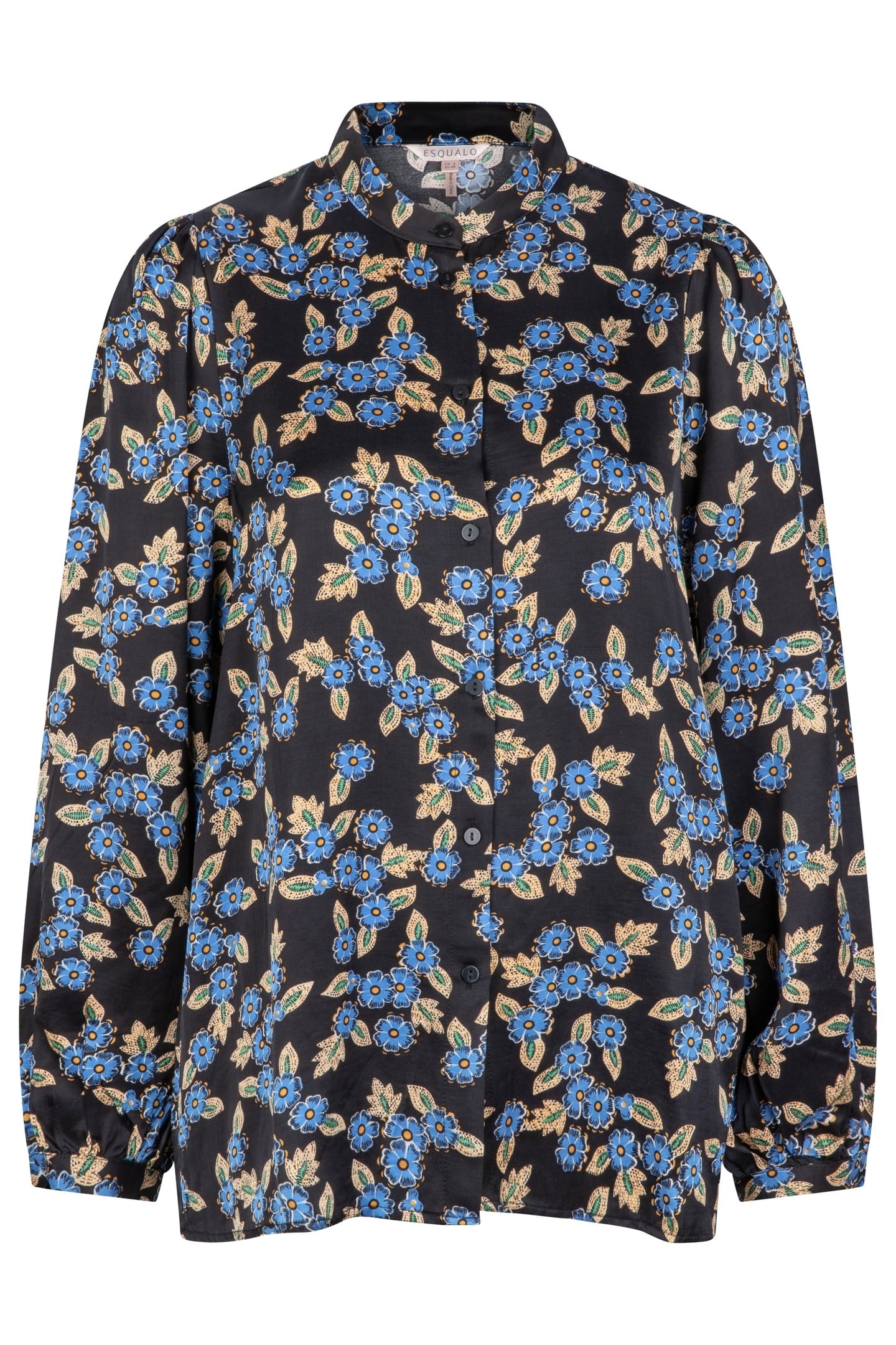BLOUSE PUFF SLEEVE BLUE MOON PRINT 7