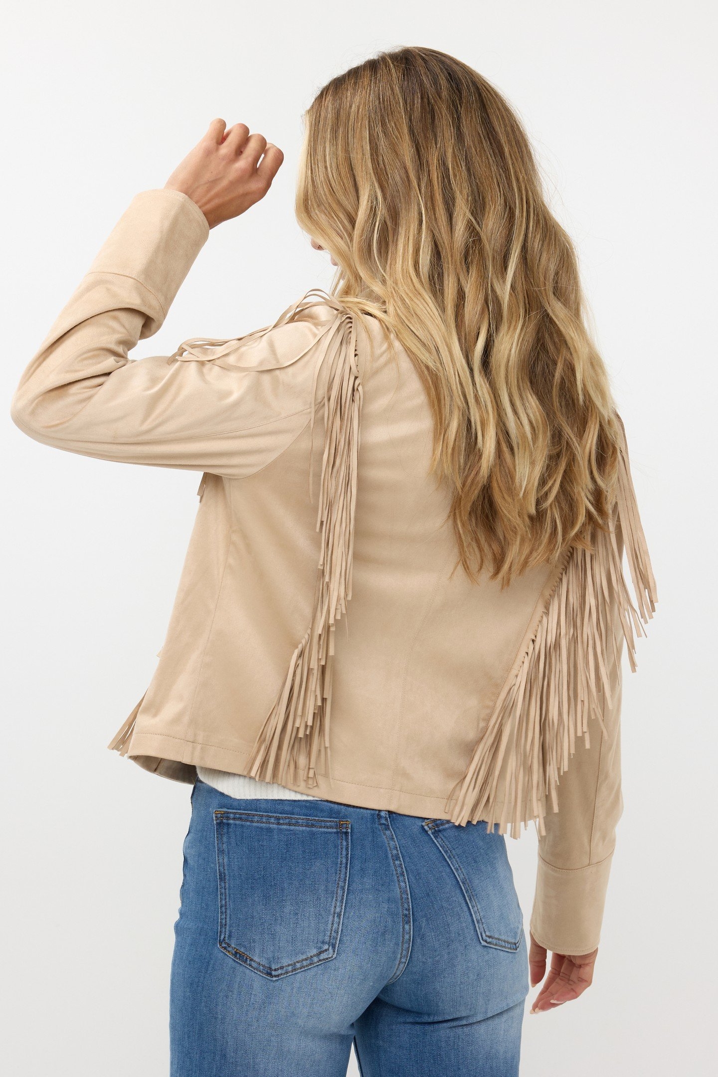 JACKET SUEDINE RINGES SAND 3