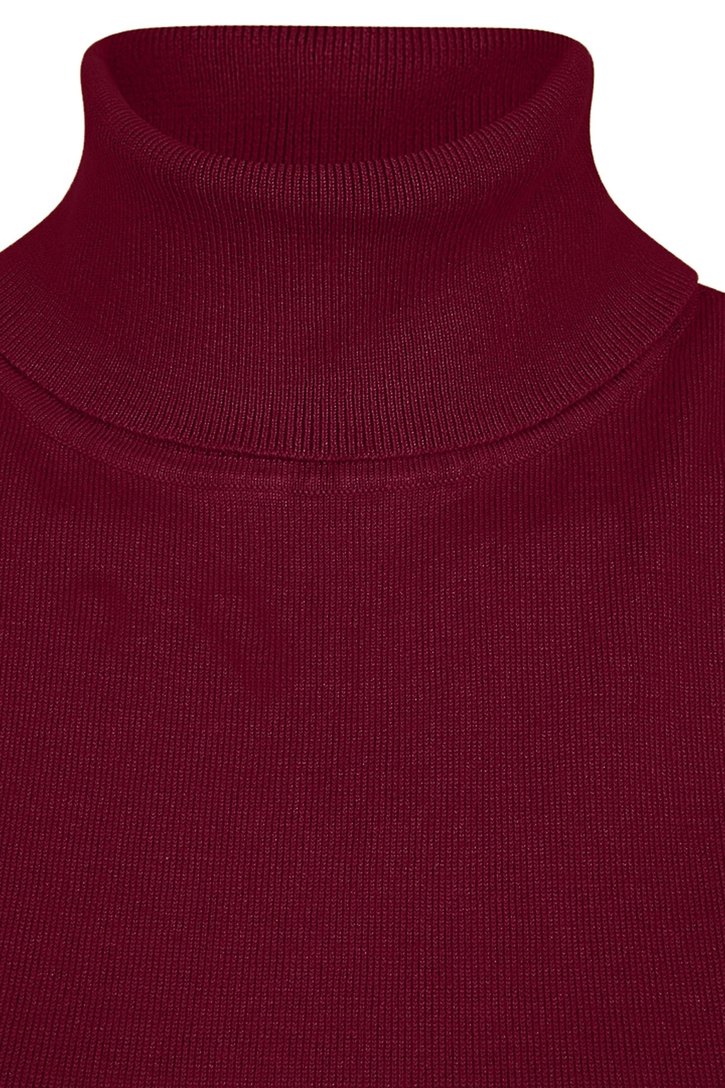 SWEATER SLV/LSS COL BASIC KNIT WINE RED 3