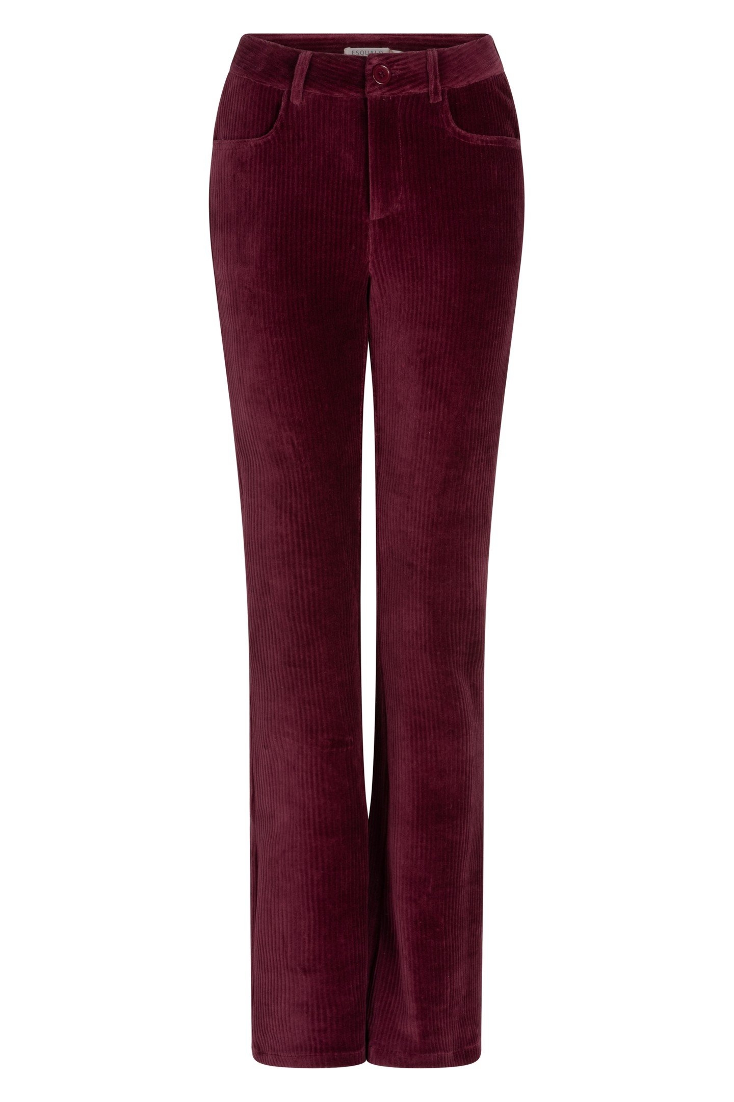 TROUSERS RIB FLAIR WINE RED 7