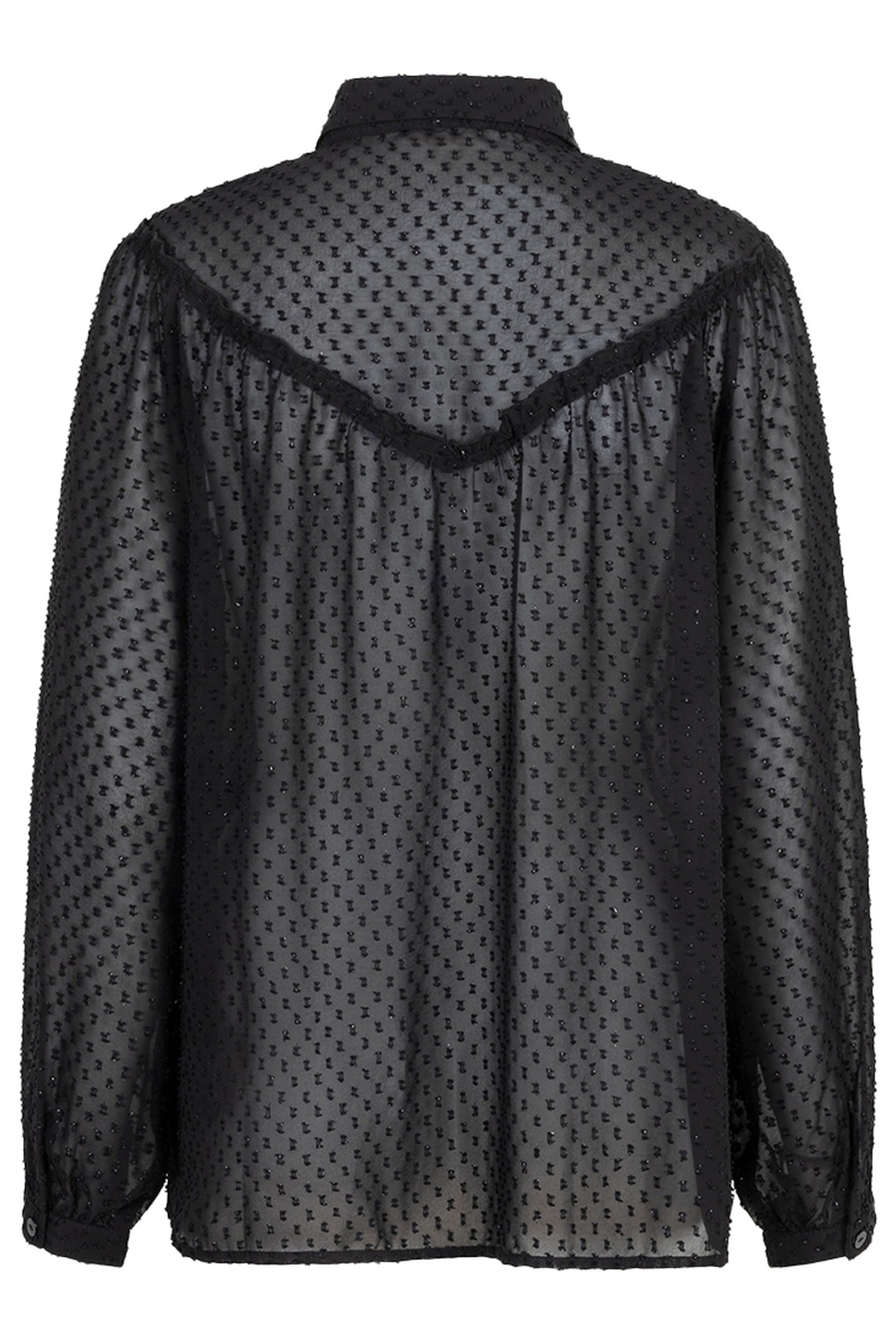 BLOUSE PLUMETIS SMOCK BLACK 5