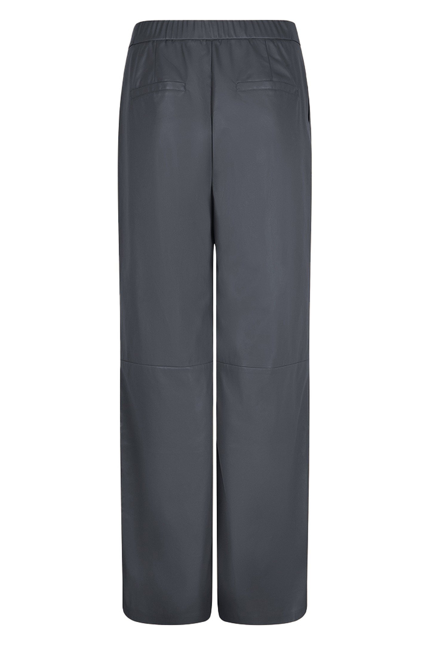 DRESS V/NECK VEGAN LEATHER BLACK 7