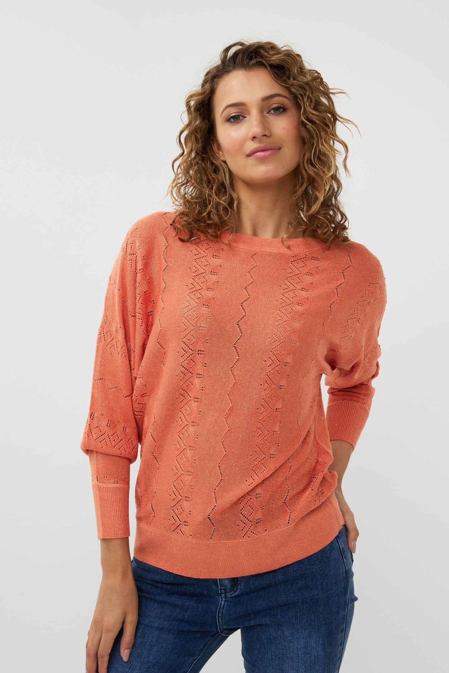 SWEATER BATWING LUREX AMBER GLOW 1