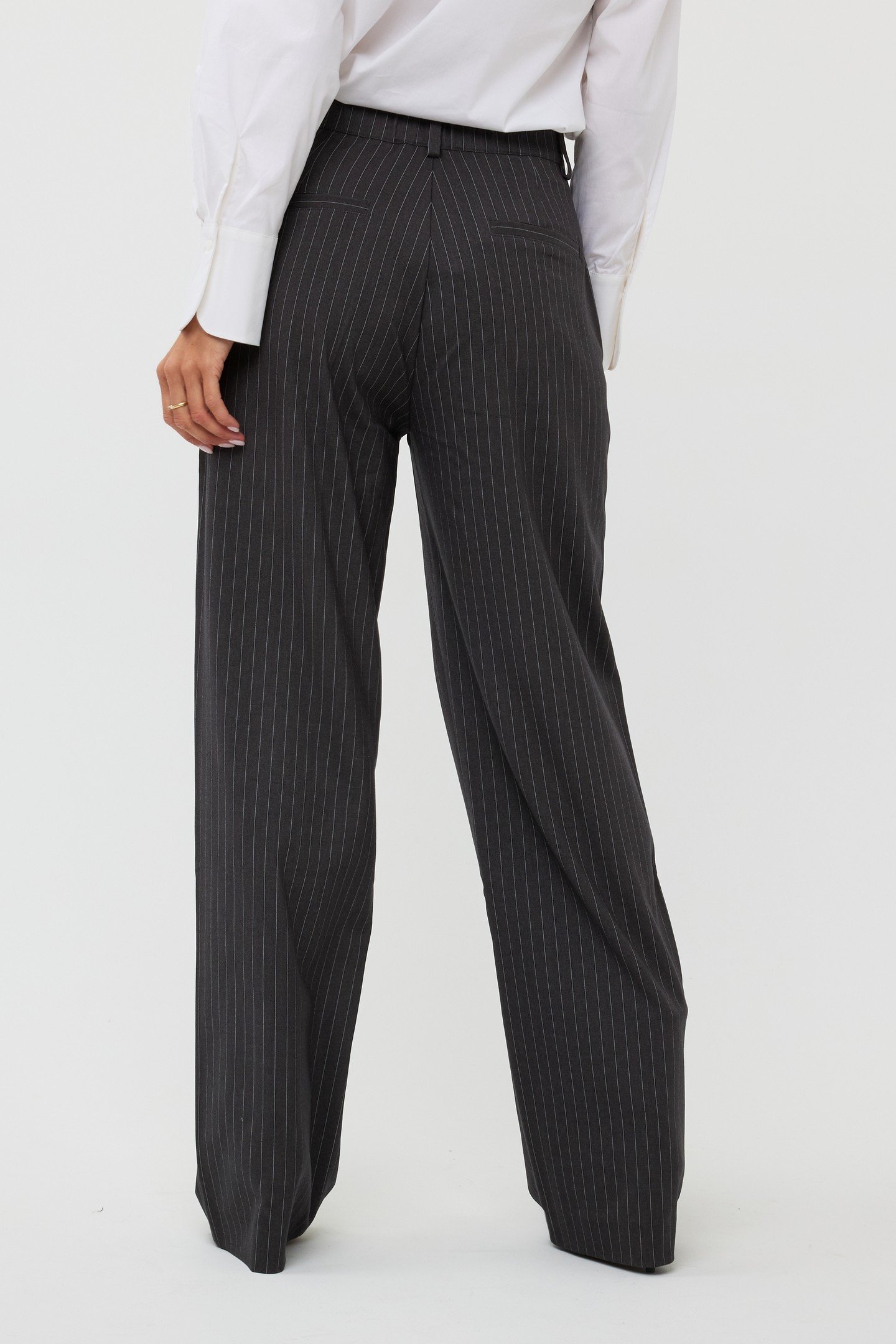 TROUSERS PINSTRIPE DARK GREY 5