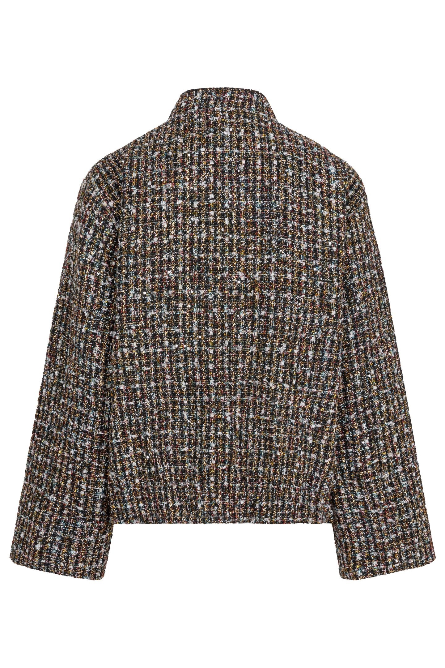 JACKET BOMBER TWEED BLACK 5