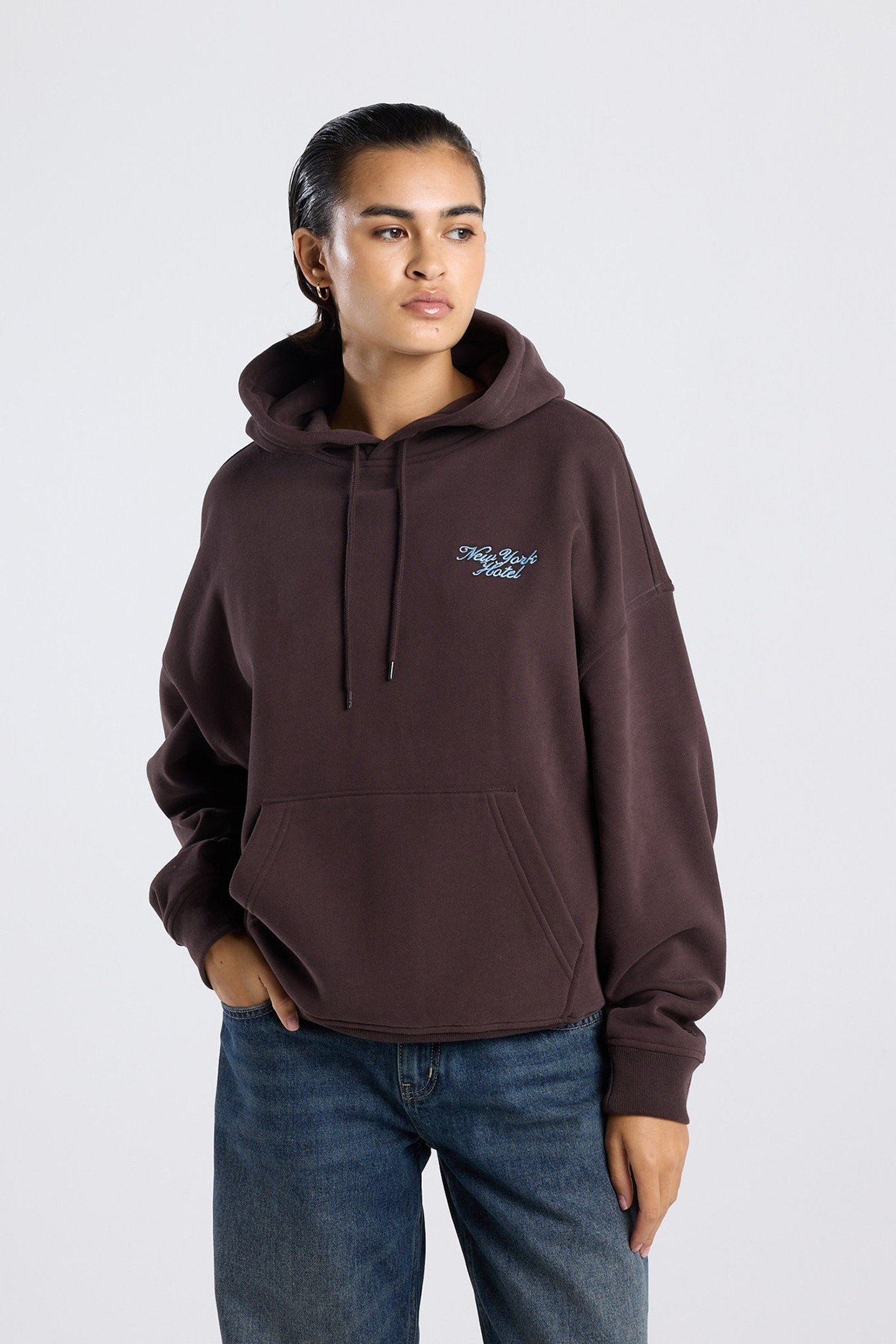 SANA HOOD DARK BROWN 1