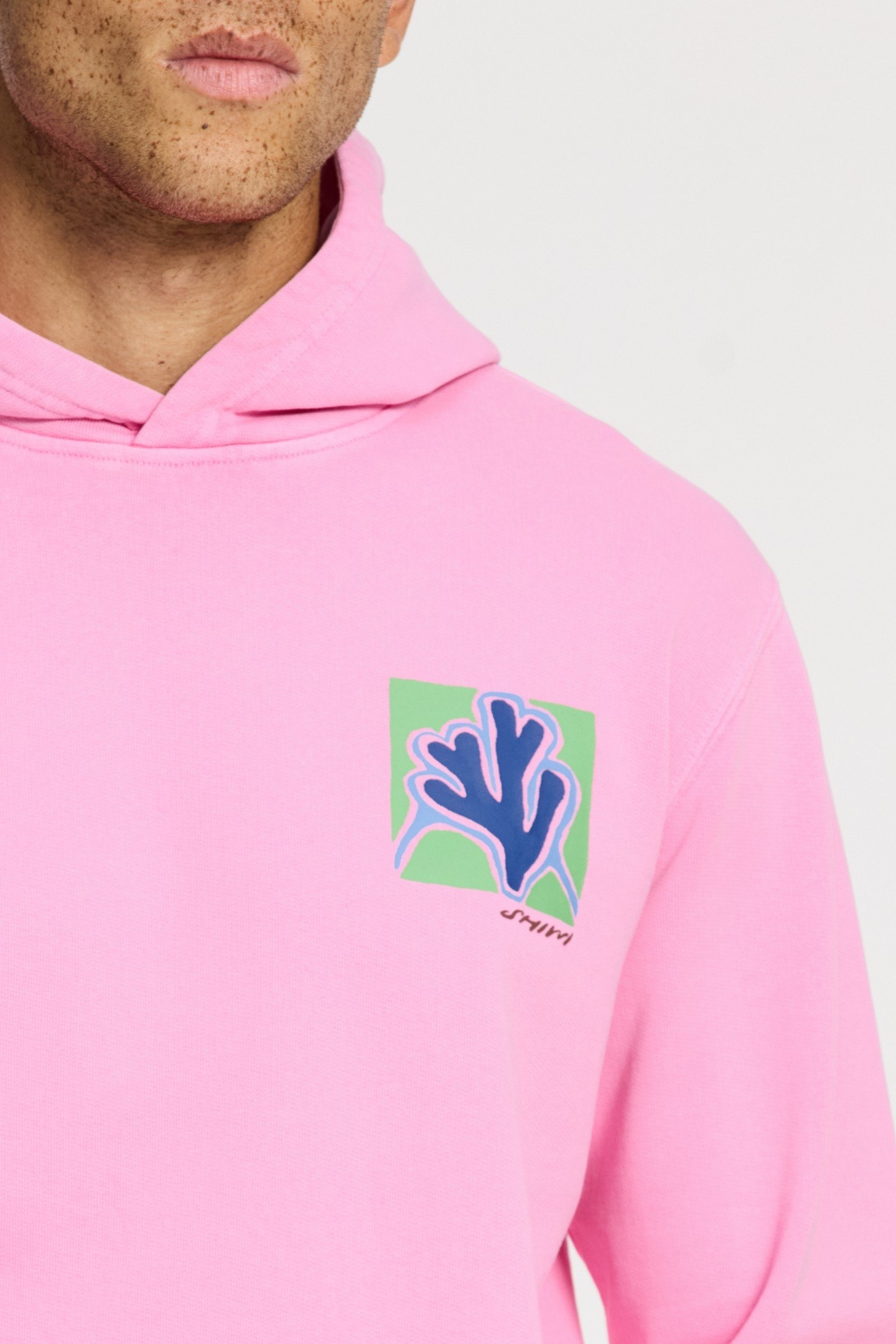 LEO REGULAR FIT SLOW PACE HOODIE PINK DUSK 7