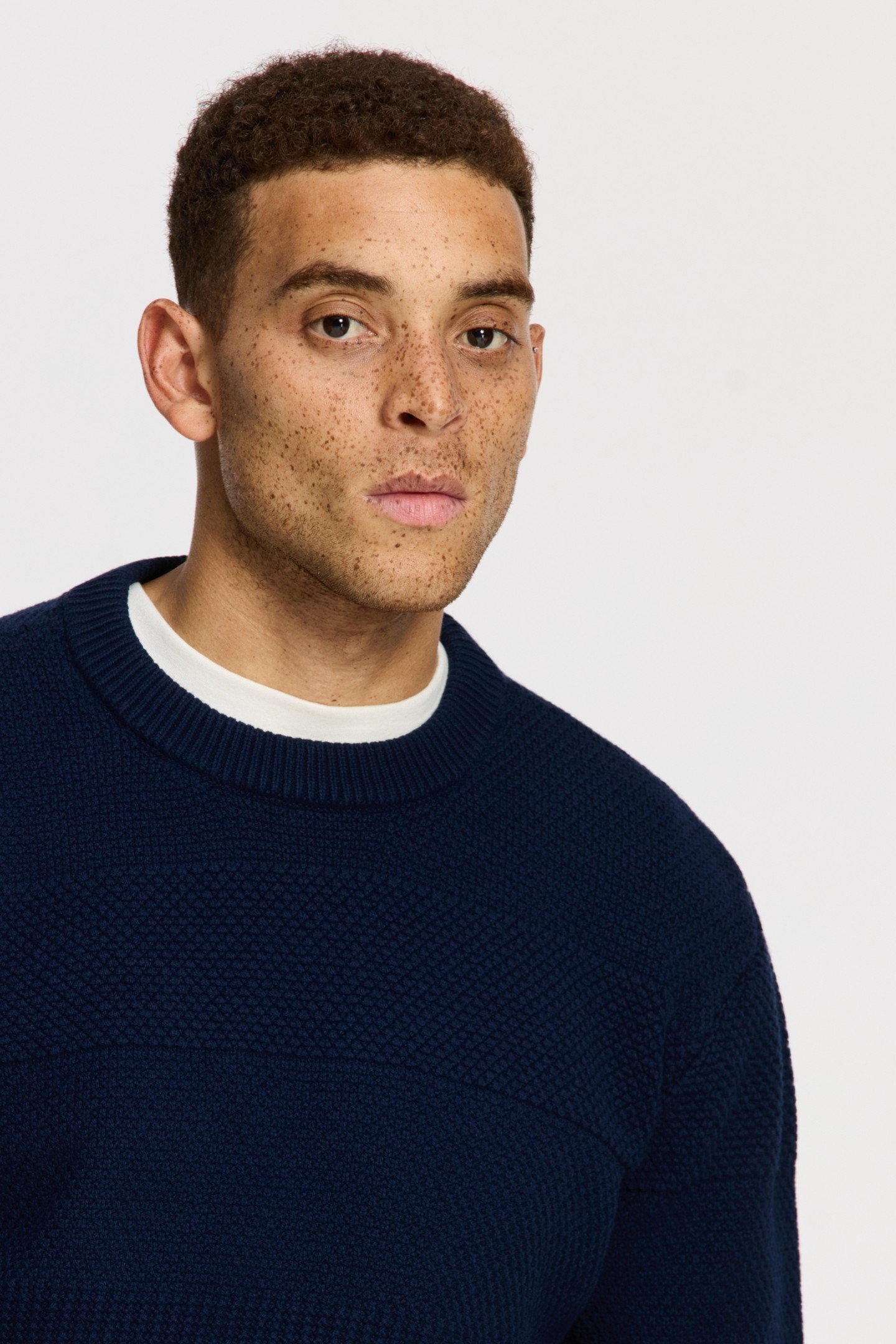 PERRY REGULAR FIT STRUCTURED PULLOVER BLUE DARK NAVY 5