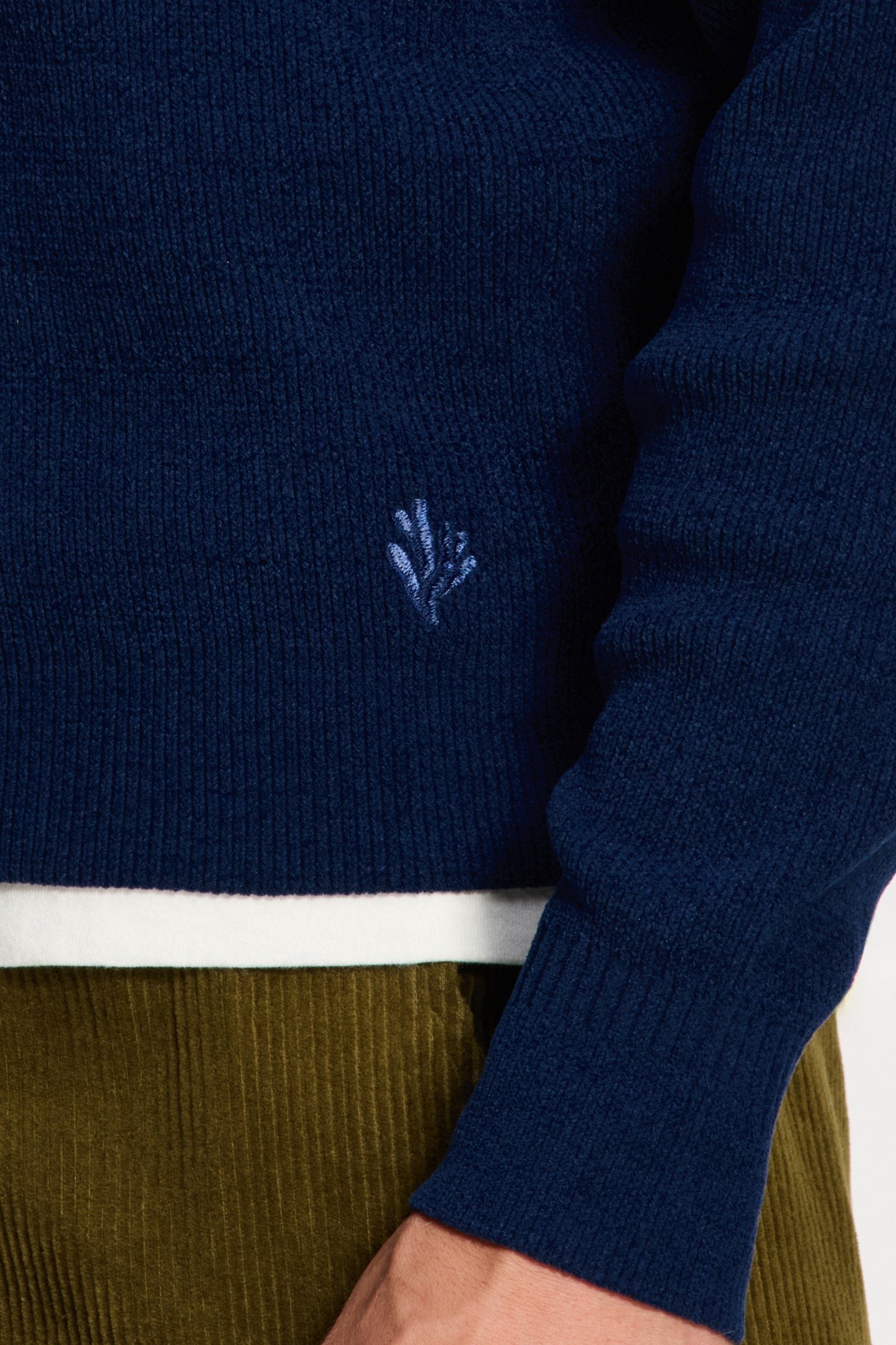 PIKE RELAXED FIT CHENILLE PULLOVER BLUE DARK NAVY 6