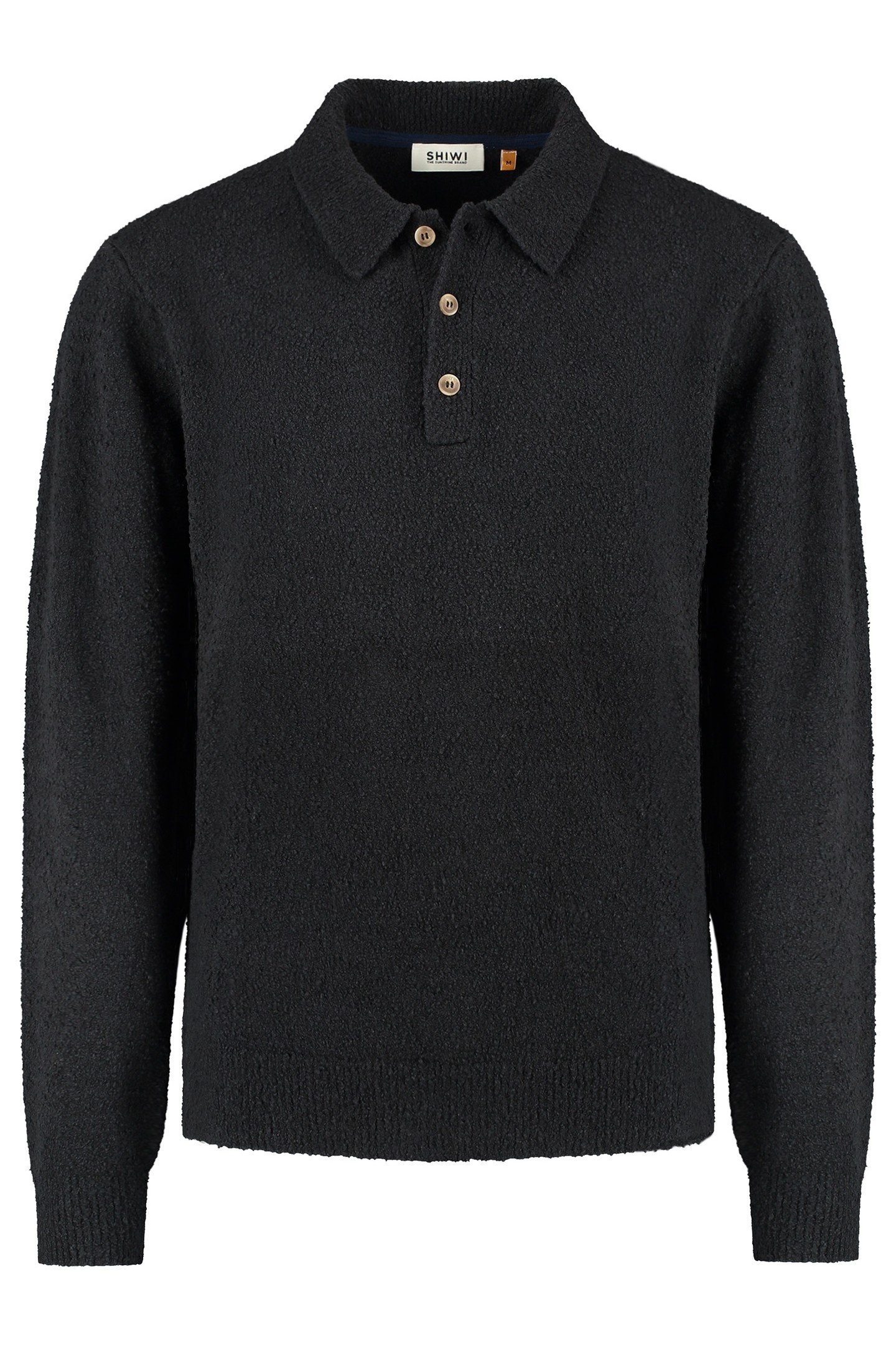 PENN REGULAR FIT BOUCLE POLO BLACK 4