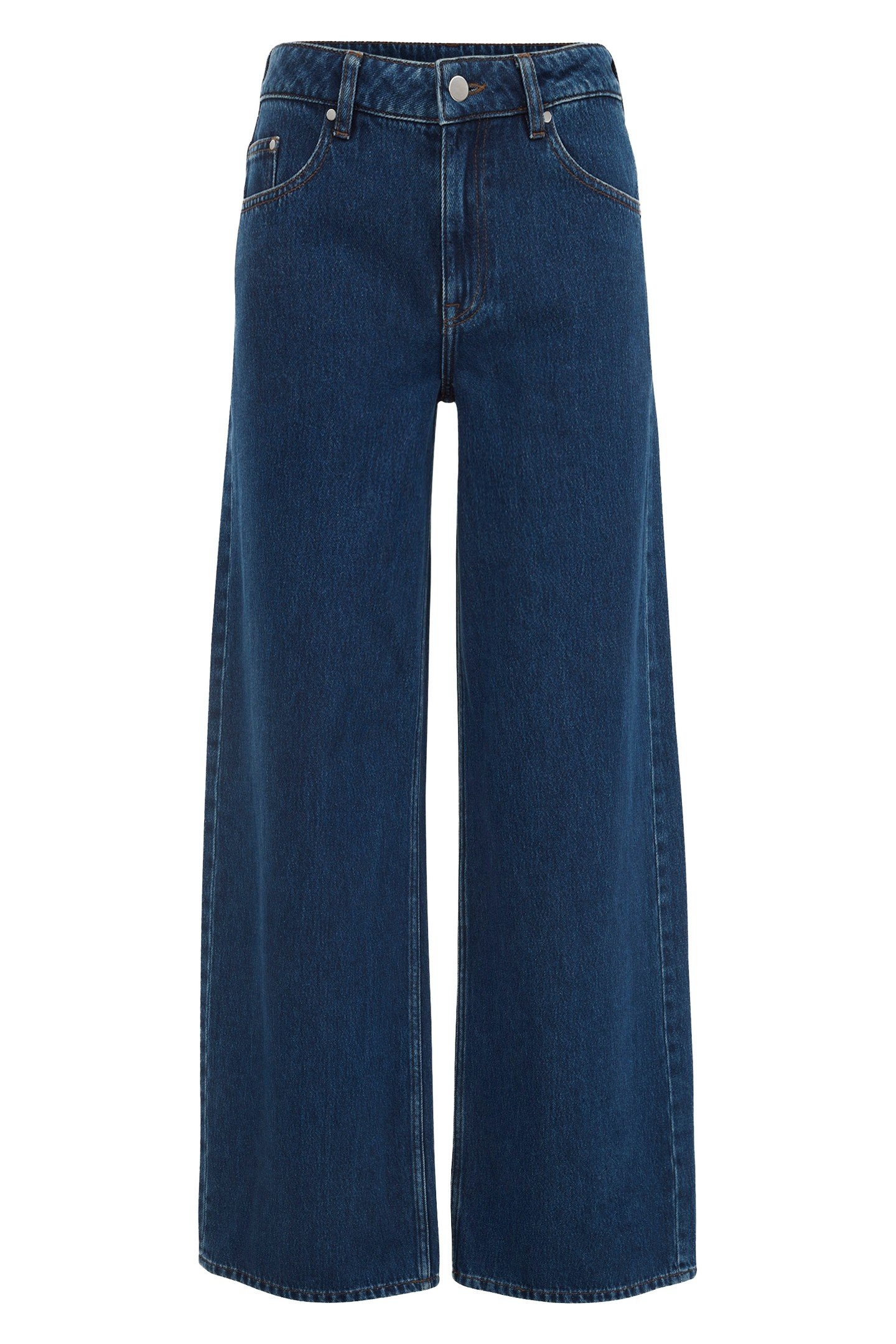 5-POCKET HIGH WAIST DARK BLUE 1