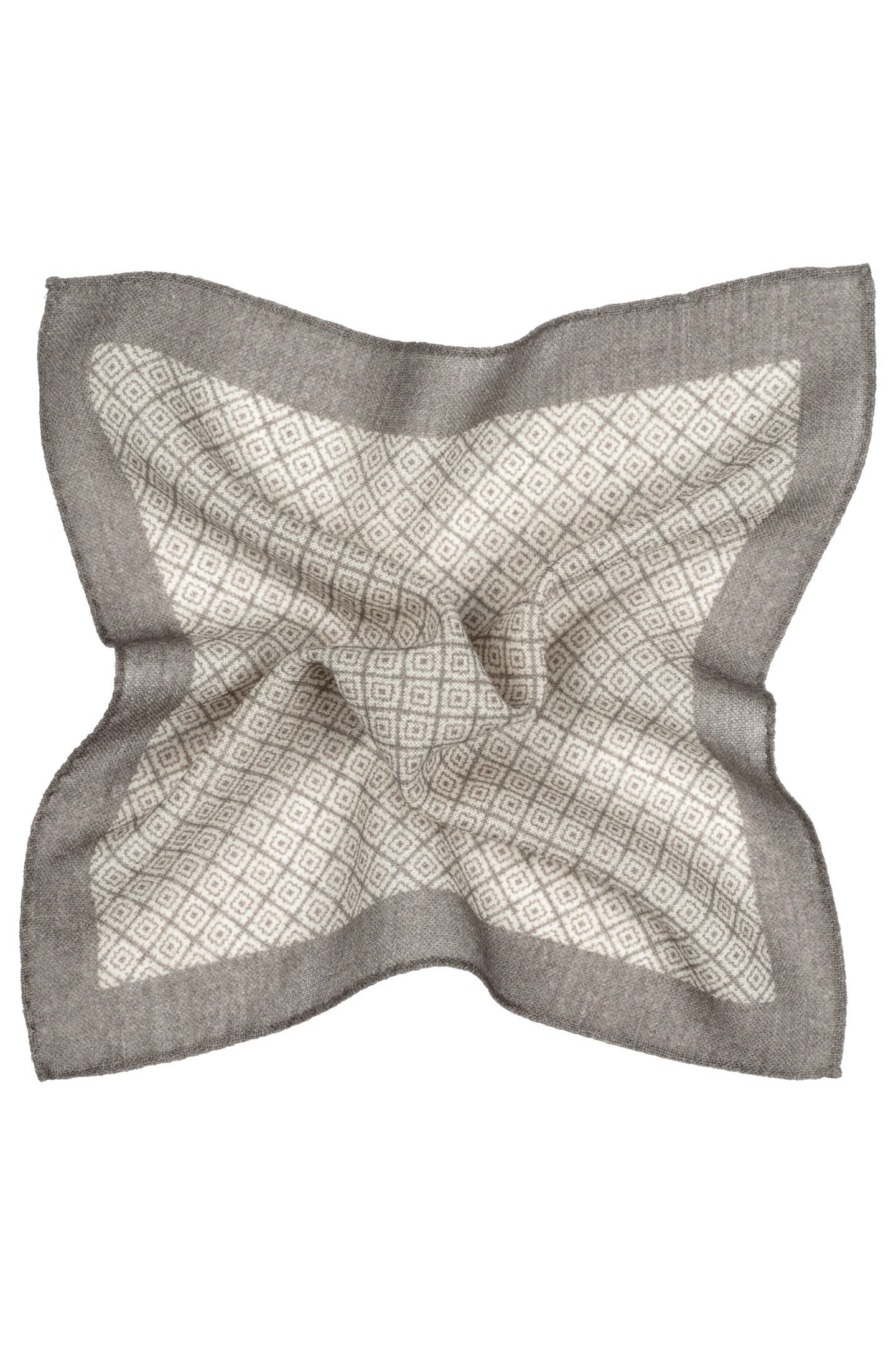 POCHET-LBROWN-GEOMETRIC LIGHT BROWN 1