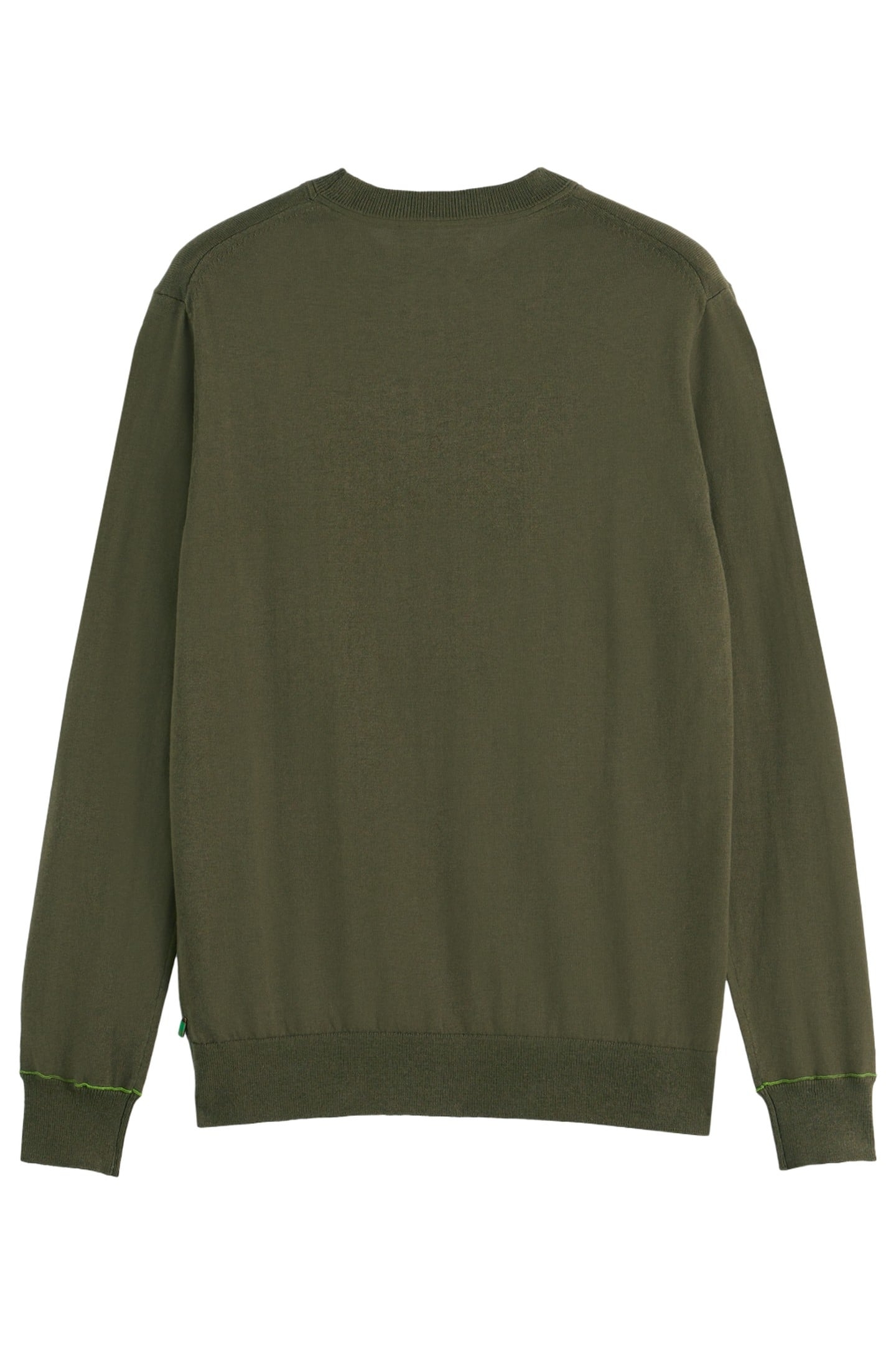 LINEN-BLEND REGULAR FIT CREWNECK CLASSIC GREEN 4