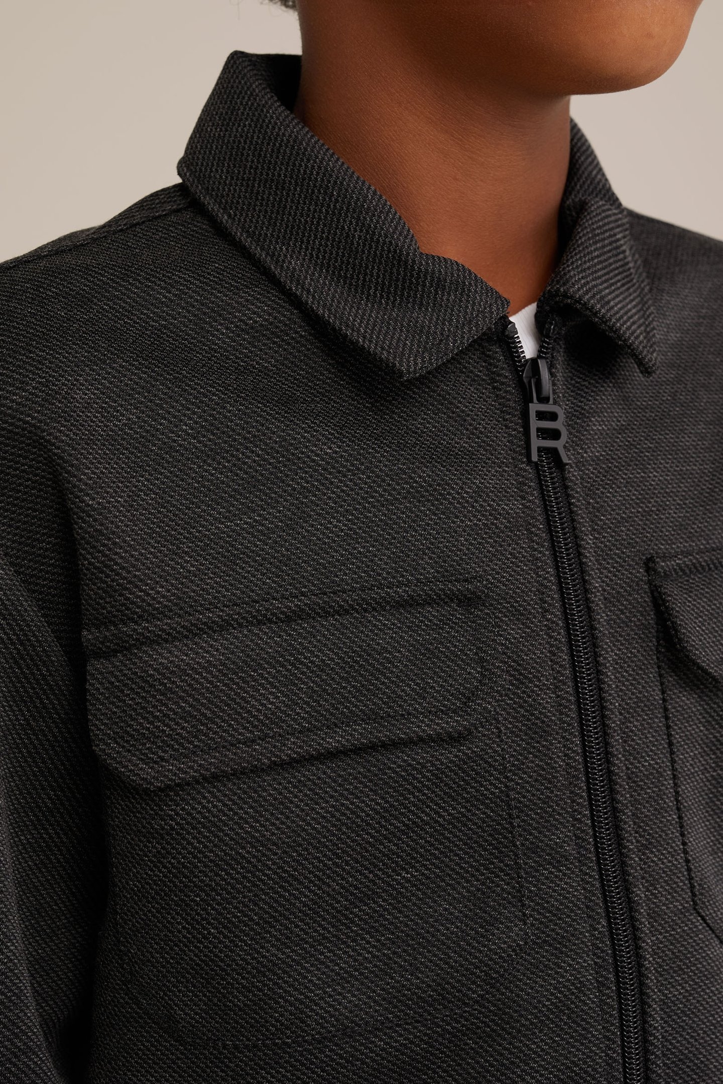 BOYS CARDIGAN WITH ZIPPER BLACK 5